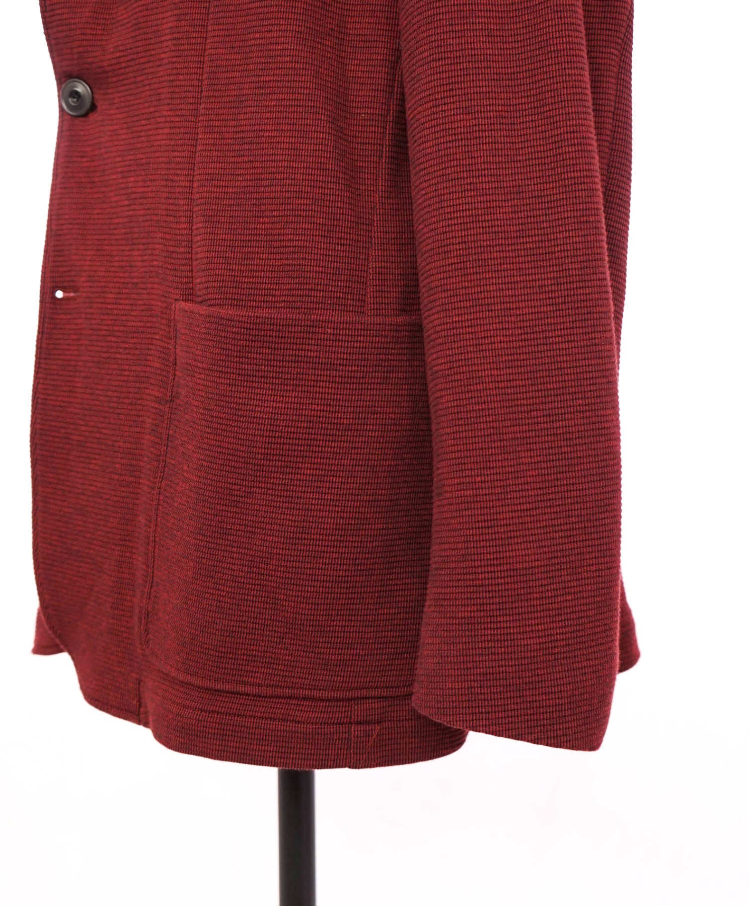 $1,045 CANALI - "BLACK EDITION" Red Cotton Blend Blazer - 42R