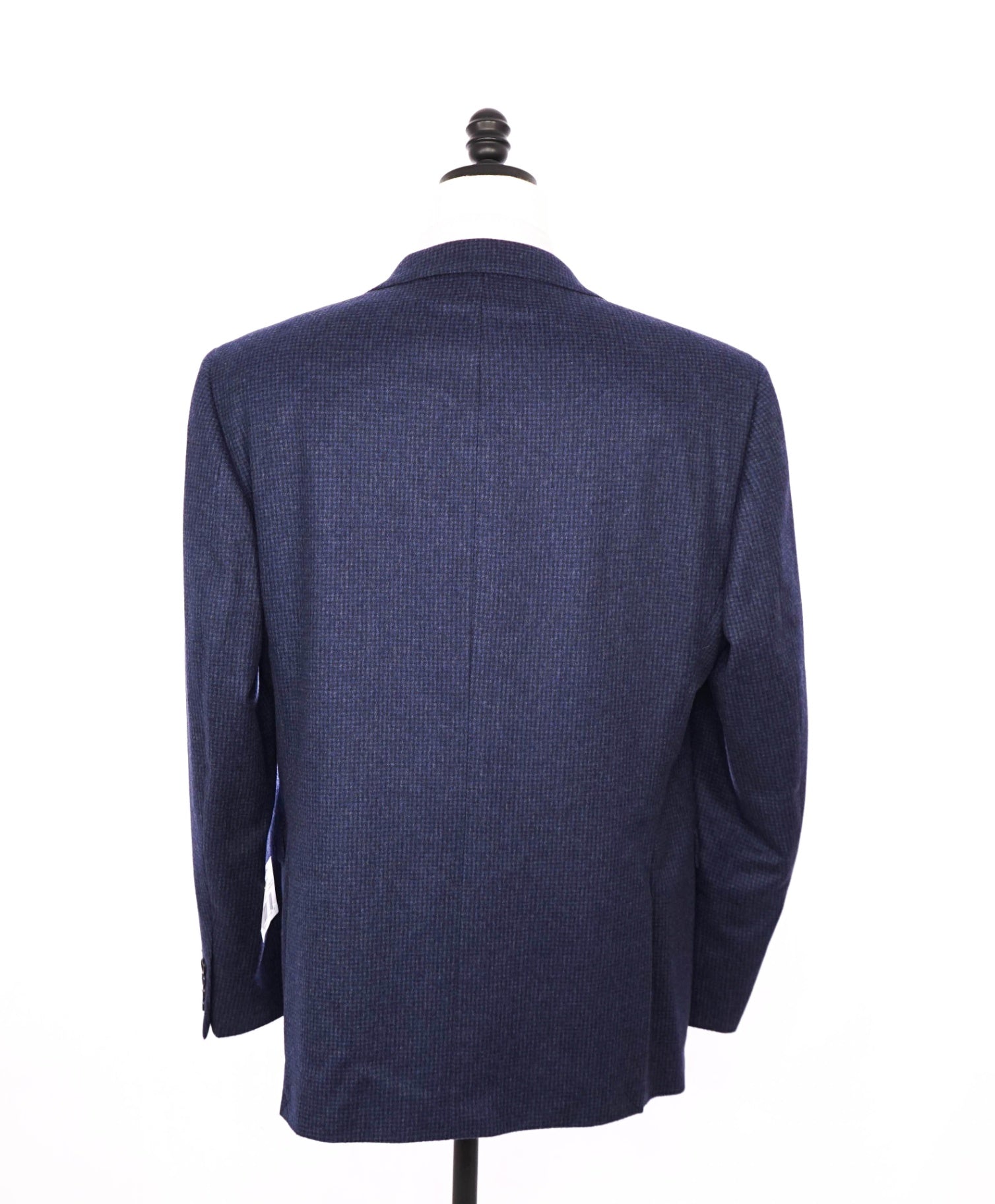 $1,295 SAKS FIFTH AVENUE - Blue Check 100% Cashmere Blazer - 44R