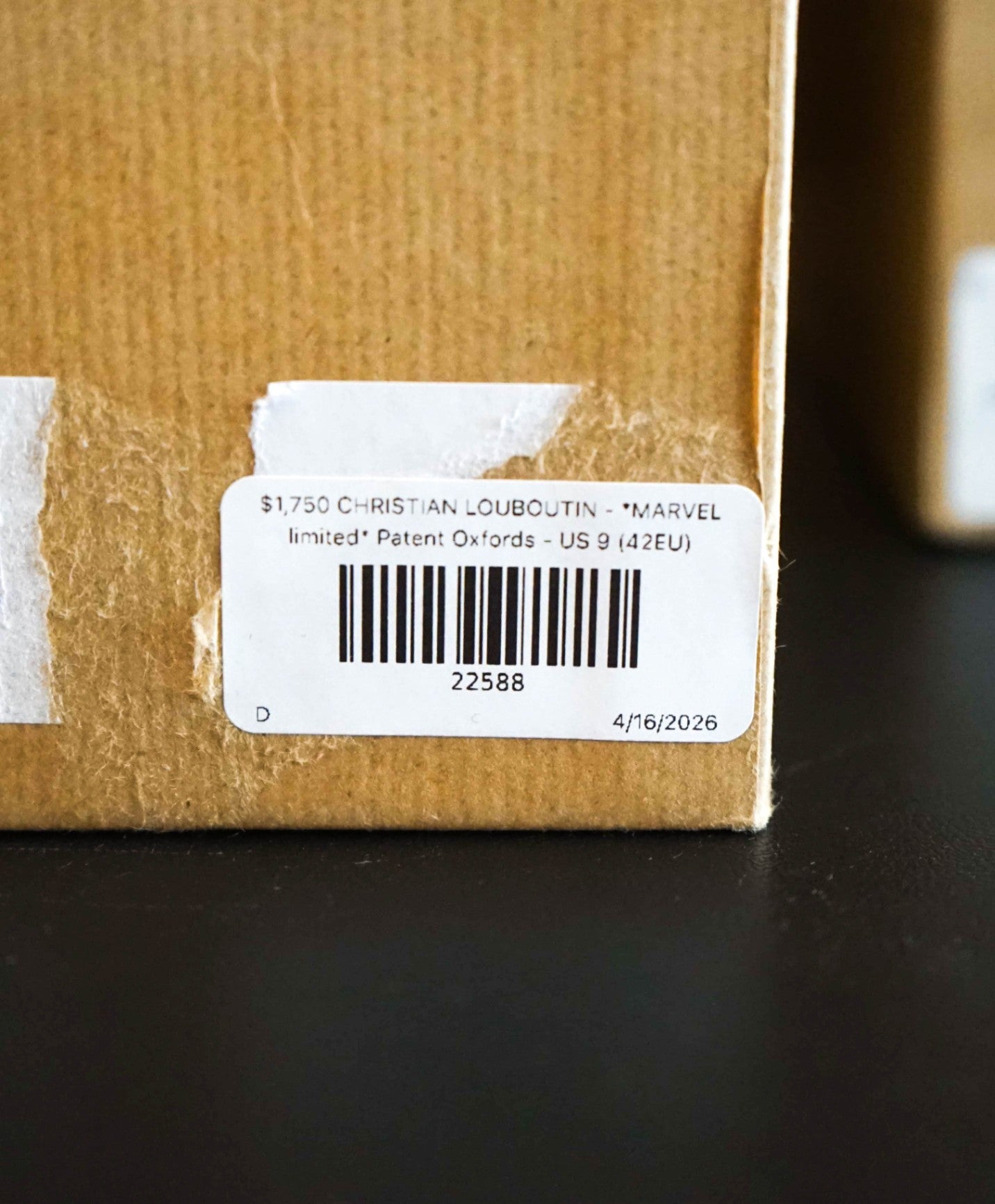 $1,750 LOUBOUTIN - *MARVEL limited* Patent Oxfords - US 9 (42EU)