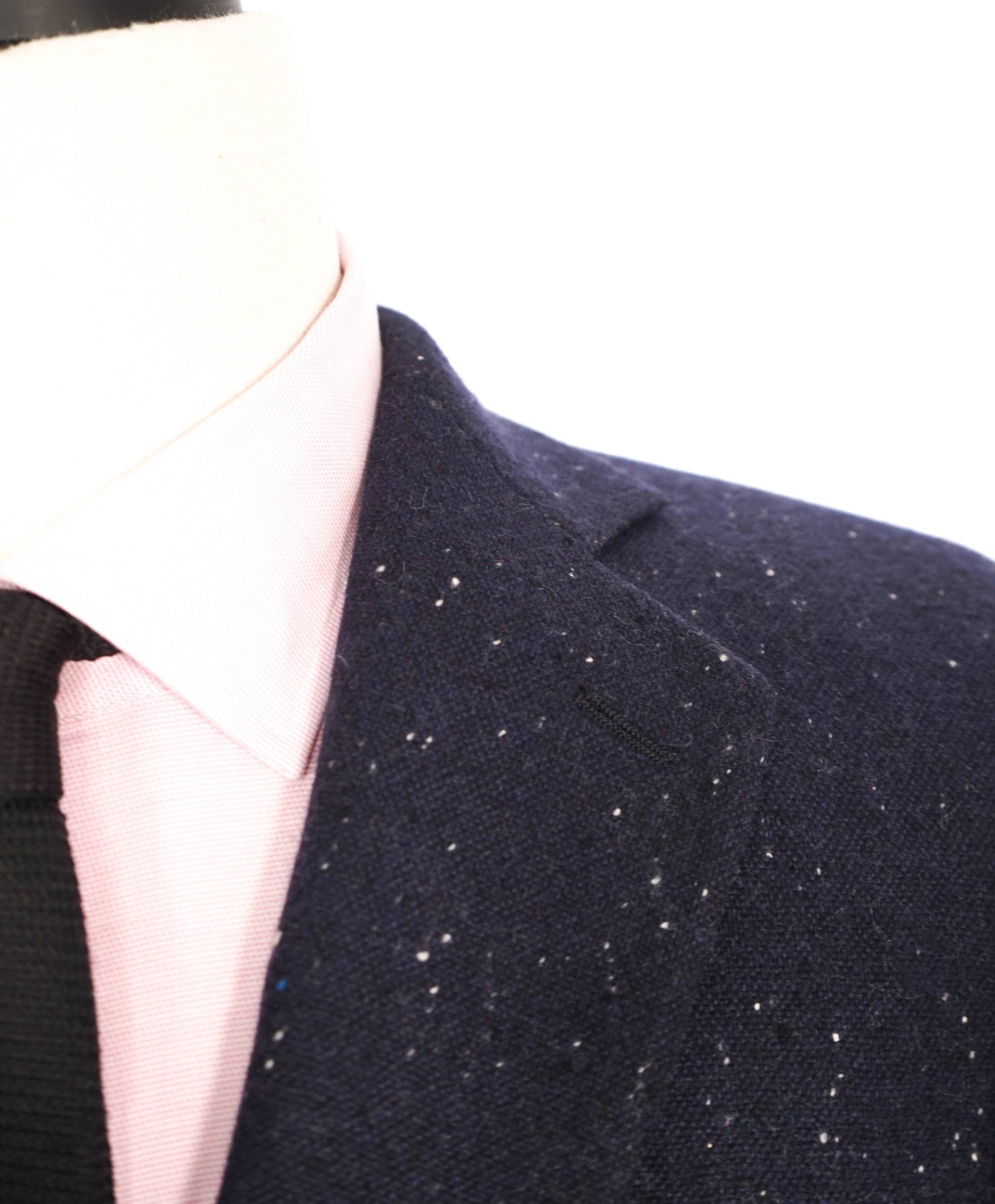 $5,400 GIORGIO ARMANI - Navy Fleck *100% Cashmere* Blazer - 40R