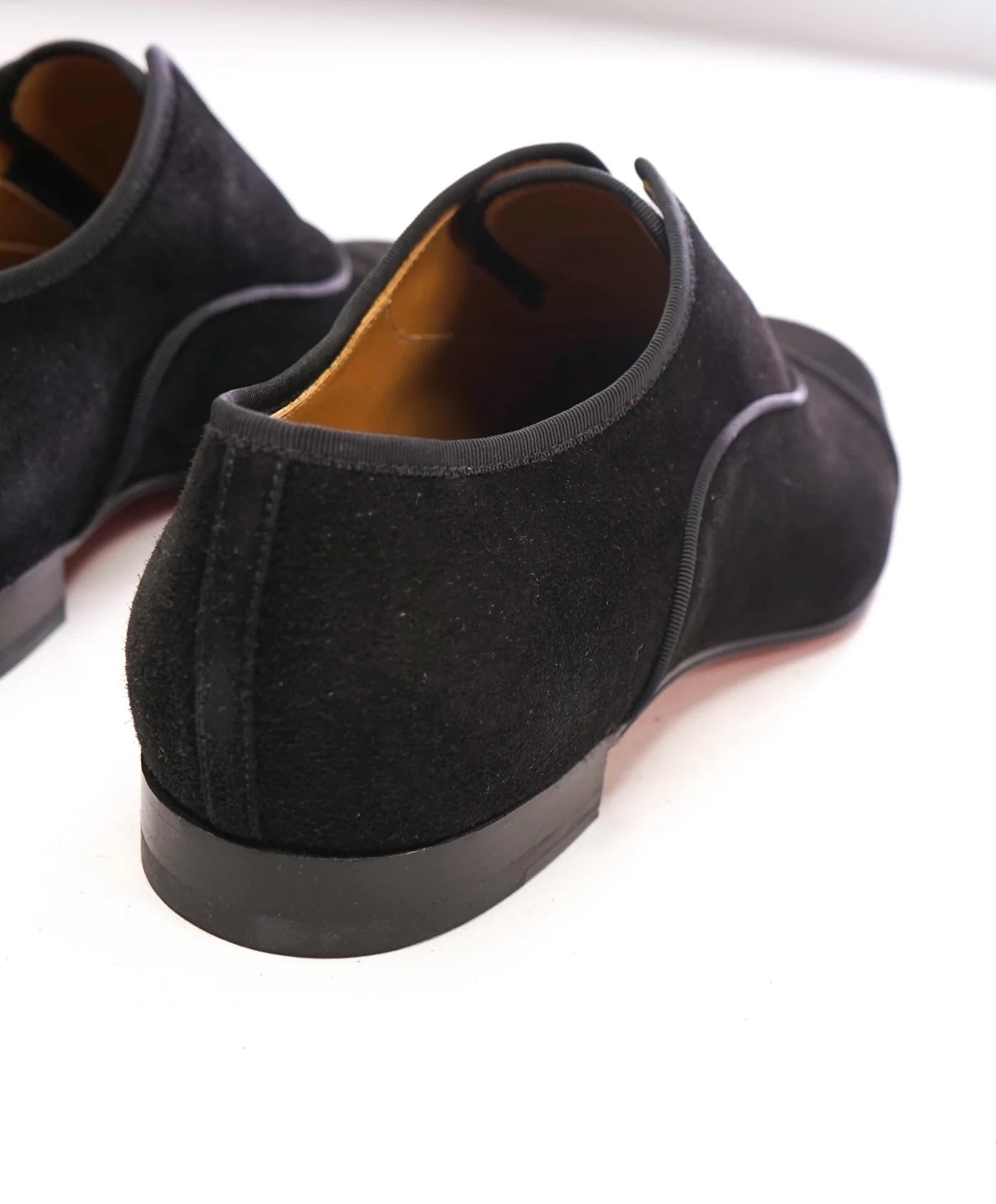 $1,100 LOUBOUTIN - Black Suede "ALPHA MALE" Oxfords - US 7 (40EU)