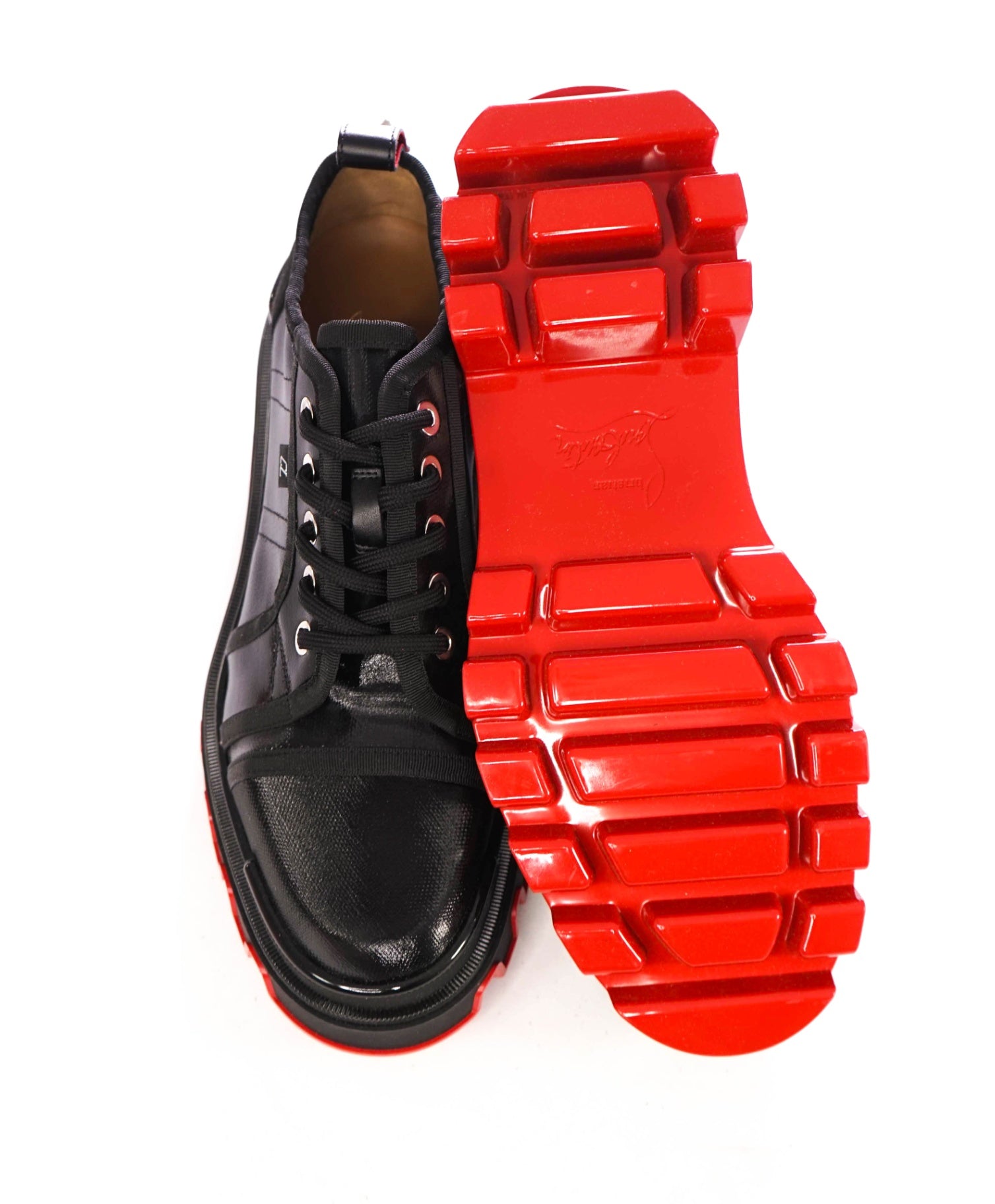 $1,745 LOUBOUTIN - Toile Enduite "PANAMIC DUNE" Sneakers - US 11.5 (44.5EU)