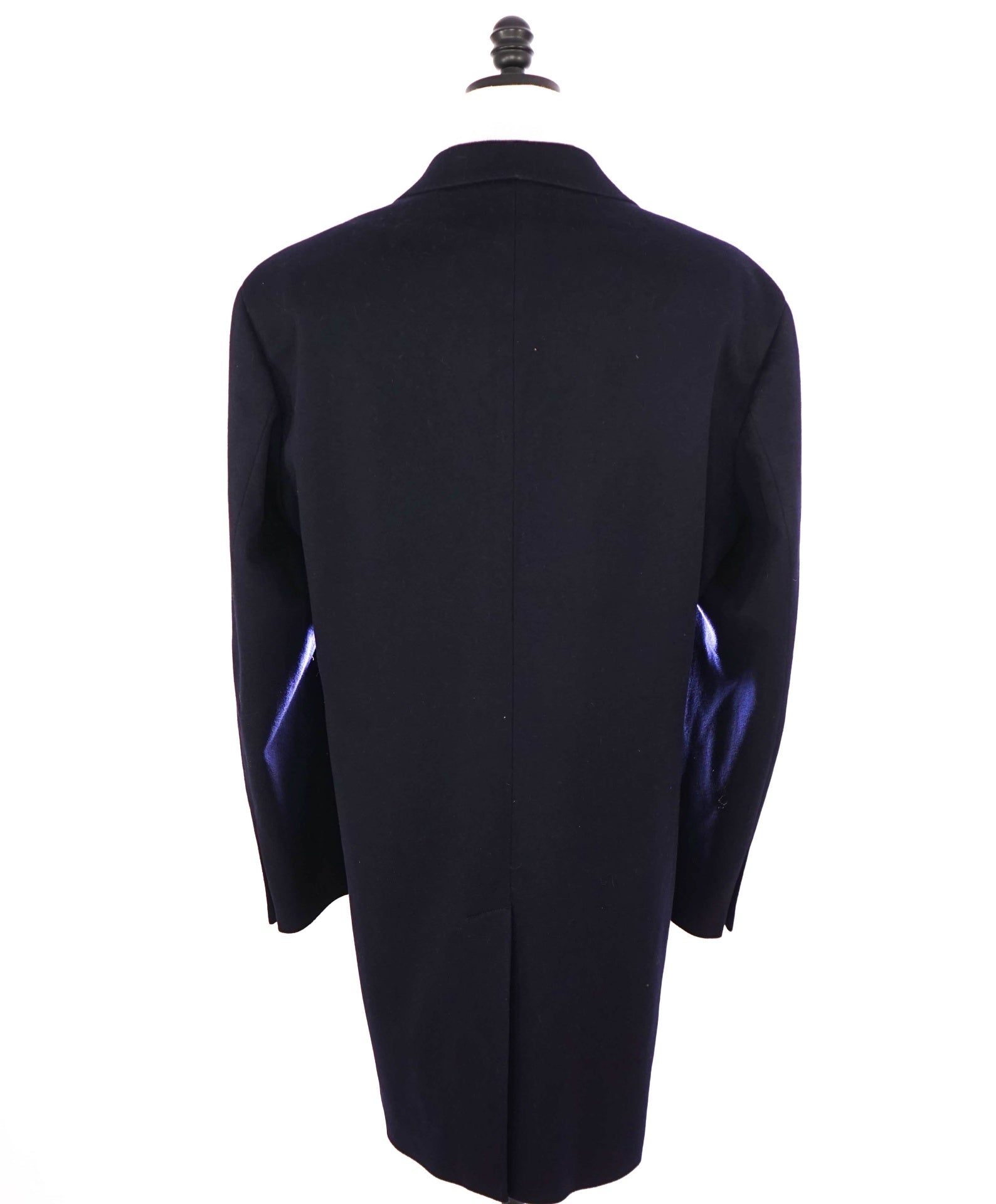 $1,295 LORO PIANA - Navy Wool/Cashmere "FAVOLA" Overcoat - 48R