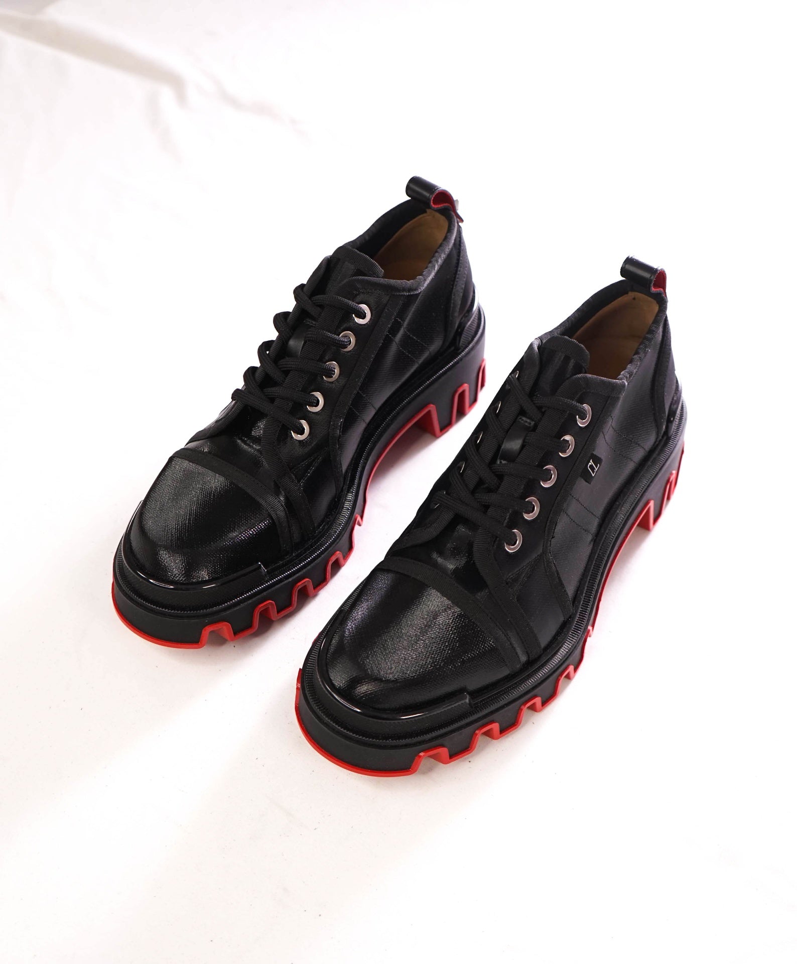 $1,745 LOUBOUTIN - Toile Enduite "PANAMIC DUNE" Sneakers - US 11.5 (44.5EU)
