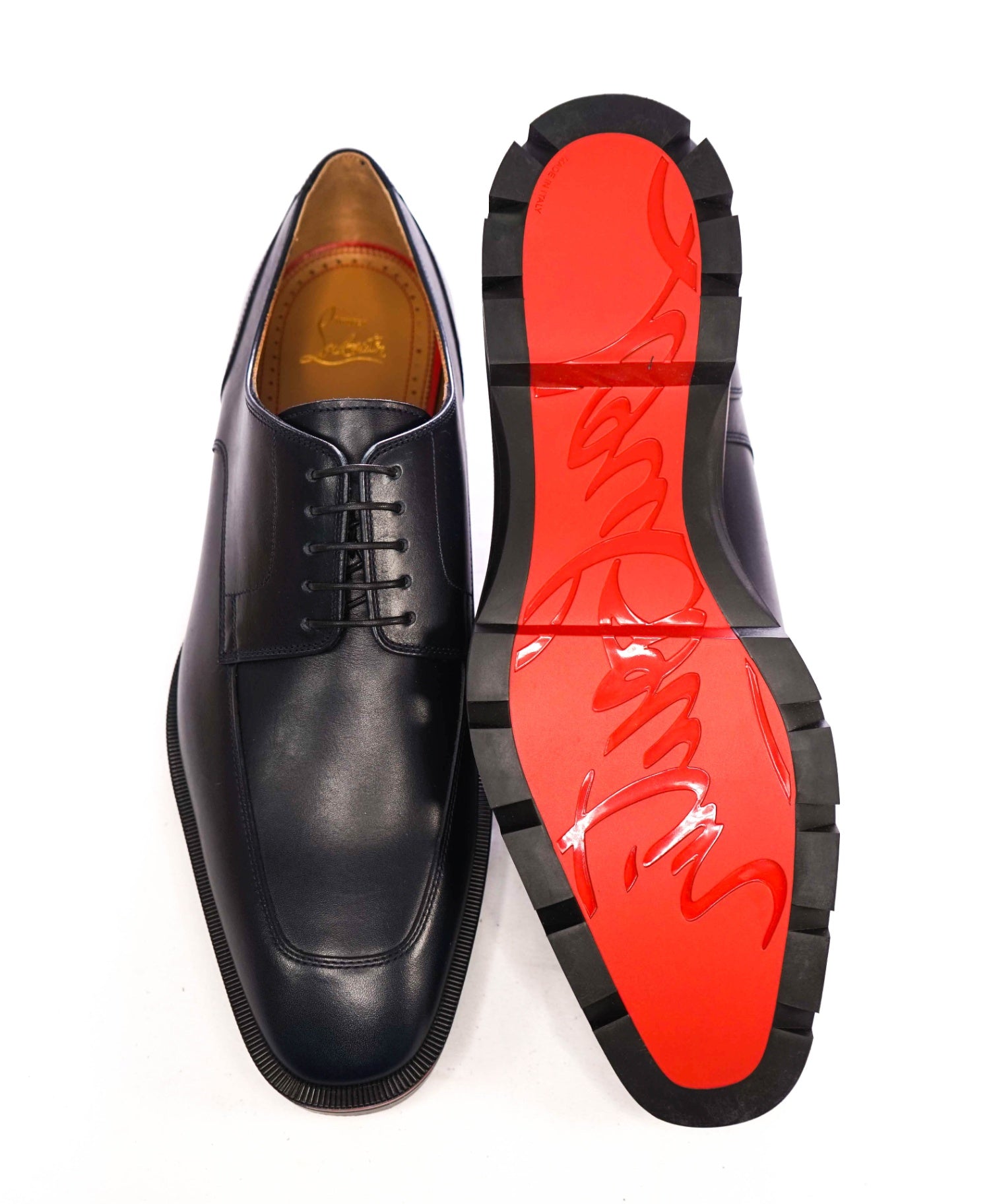 $1,190 LOUBOUTIN - Blue Lug Sole *DAVISOL* Derby - US 10 (43EU)