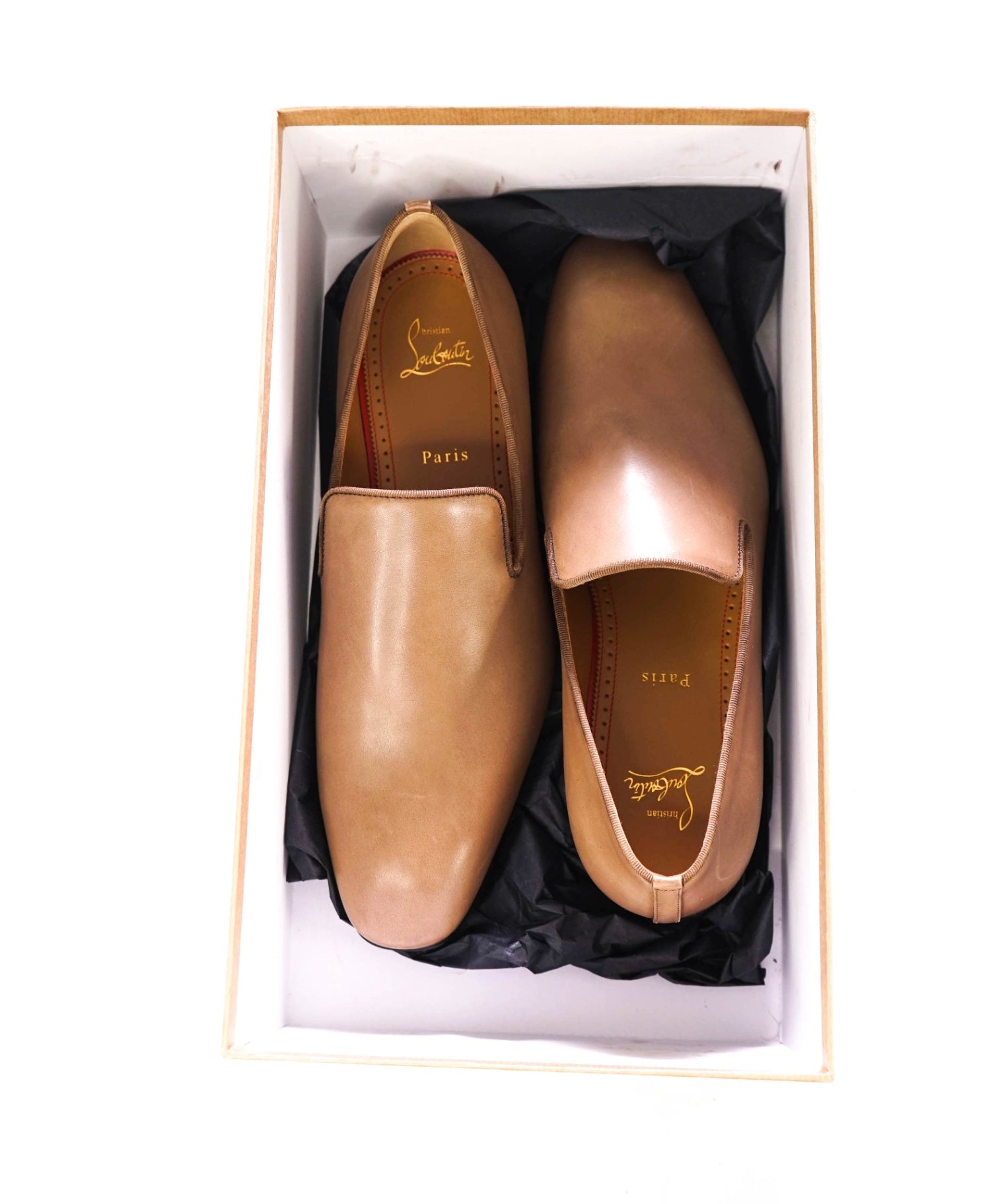 $1,250 LOUBOUTIN - Almond Brown "DANDELION" Loafers - US 10 (43EU)