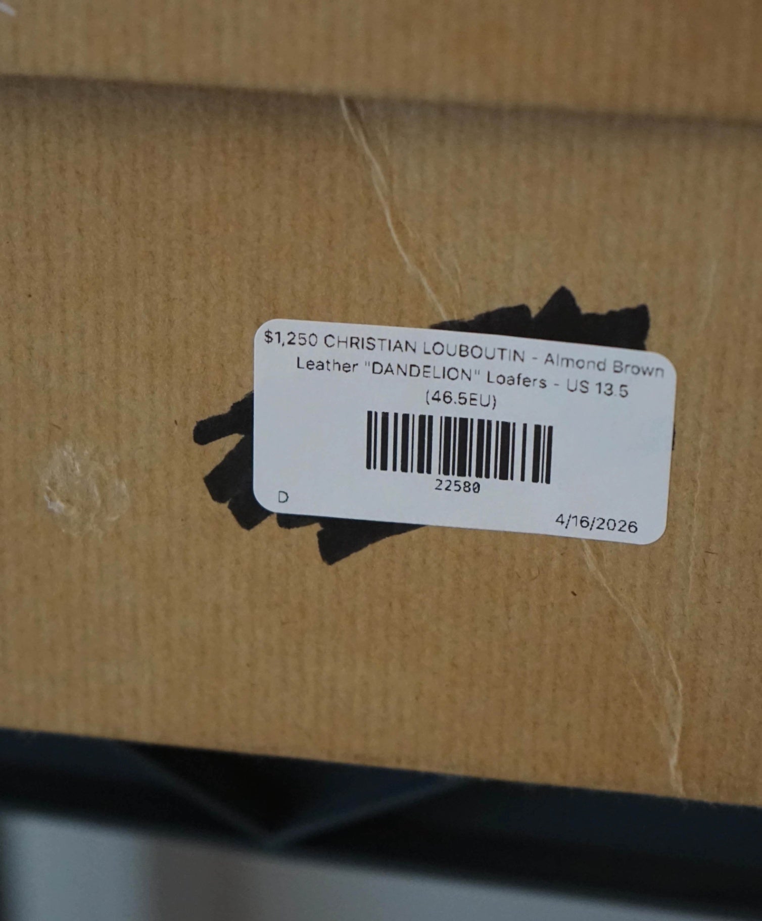 $1,250 LOUBOUTIN - Almond Brown "DANDELION" Loafers - US 13.5 (46.5EU)