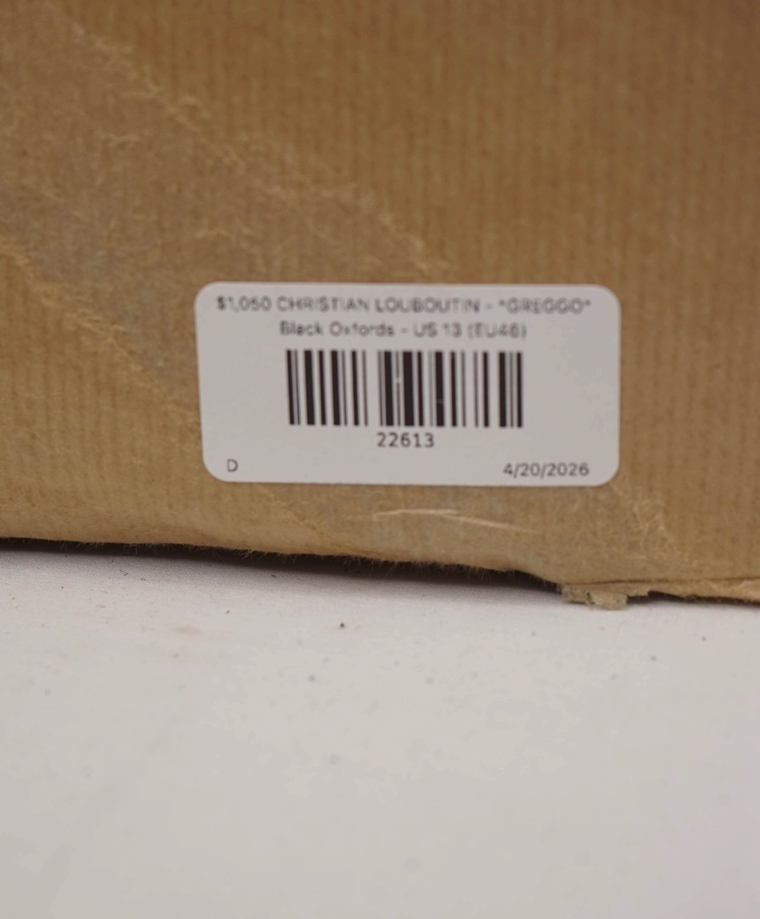 $1,050 LOUBOUTIN - *GREGGO* Black Oxfords - US 13 (EU46)