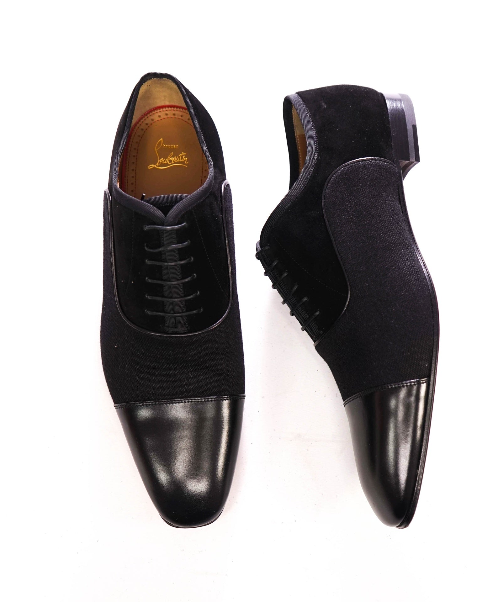 $1,050 LOUBOUTIN - *GREGGO* Black Oxfords - US 12.5 (EU45.5)