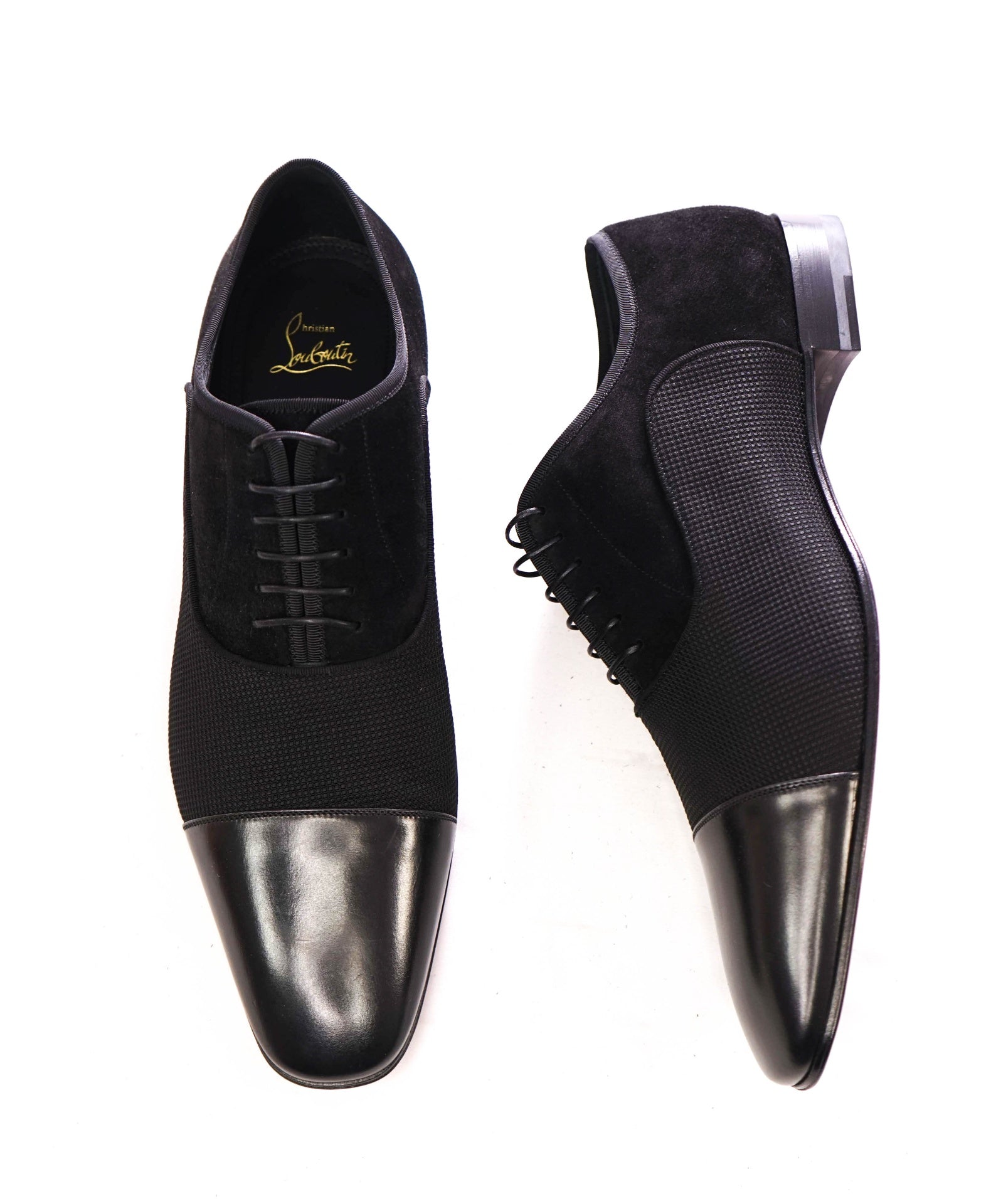 $1,050 LOUBOUTIN - *GREGGO* Black Oxfords - US 12.5 (EU45.5)
