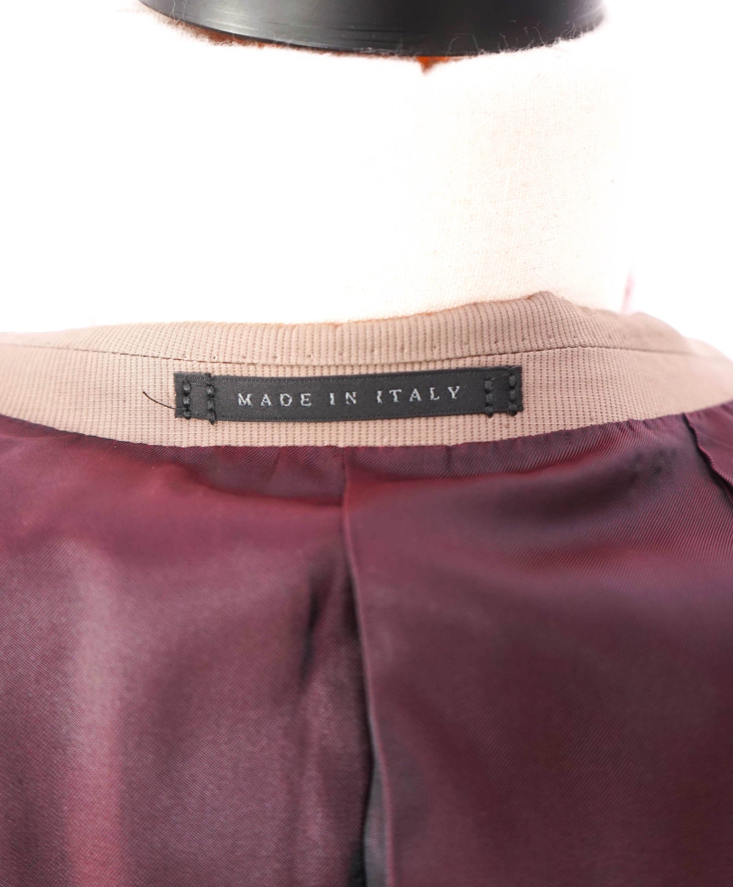 $1,195 LUIGI BIANCHI By LORO PIANA- Tan Ctn Peak Lapel Blazer - 38