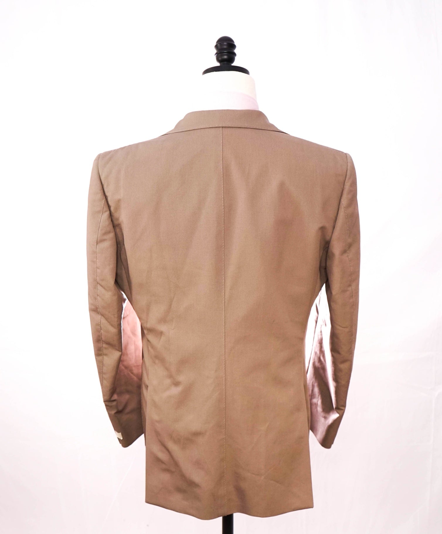 $1,195 LUIGI BIANCHI By LORO PIANA- Tan Ctn Peak Lapel Blazer - 38