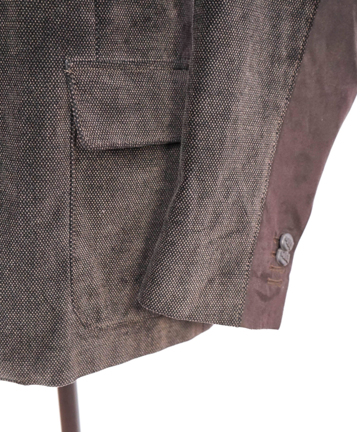 $2,035 CORNELIANI - Brown Velvet Suede Jacket Winter Blazer - 46R