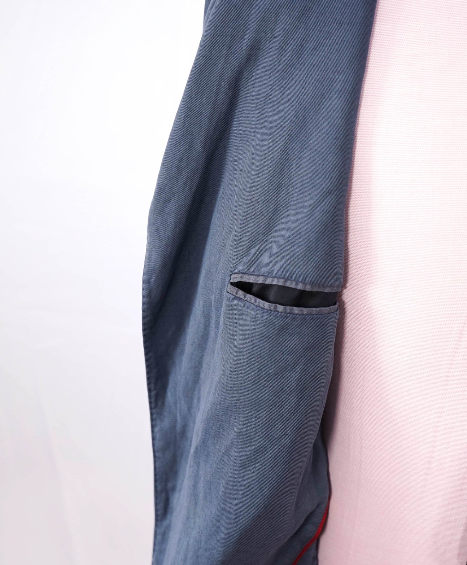 $2,295 ELEVENTY - Pastel Blue Washed Linen Blend Summer Blazer - 38