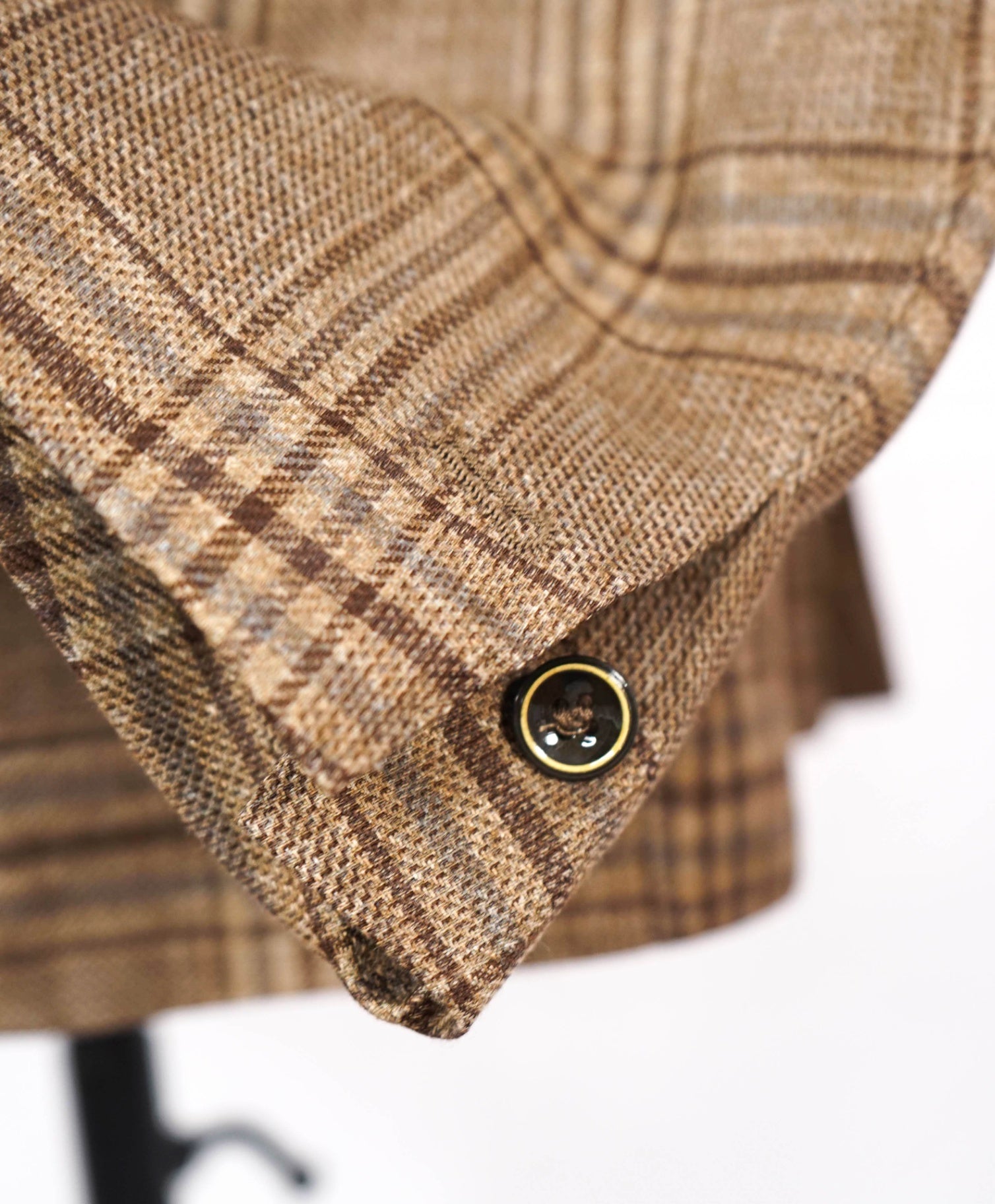 $1,795 ELEVENTY By ZEGNA - Brown Plaid Linen/Wool/Silk Blazer - 40