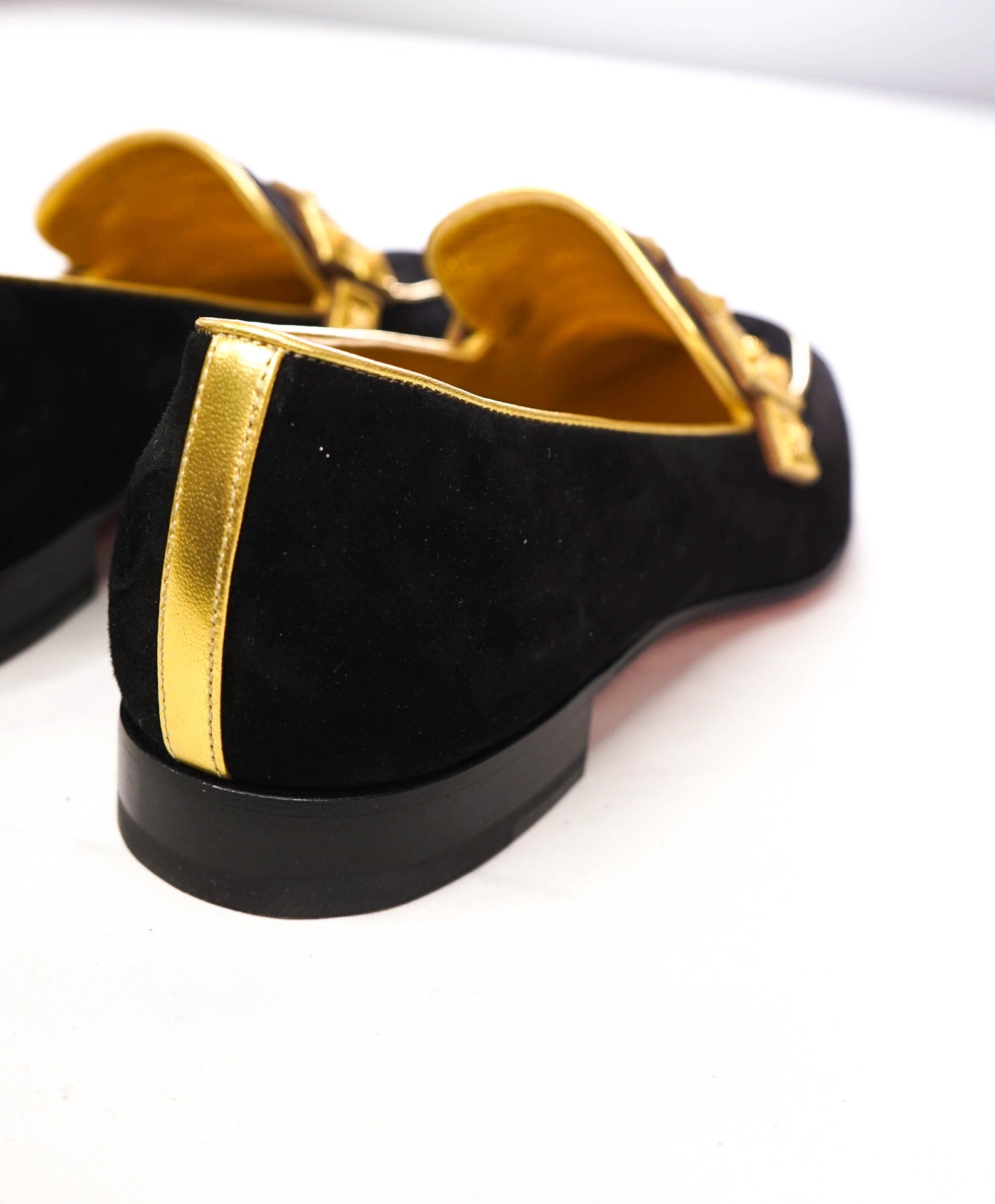 $1,195 LOUBOUTIN - Black "Night on the Gange Diwali" Loafers - US 10.5 (43.5EU)