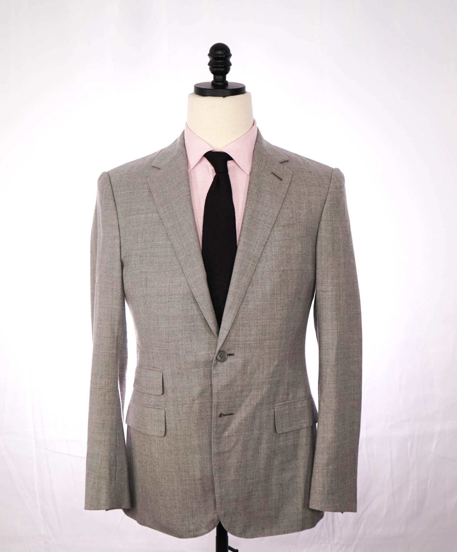$4,495 RALPH LAUREN PURPLE LABEL - Gray Wool/Cashmere Suit - 38R