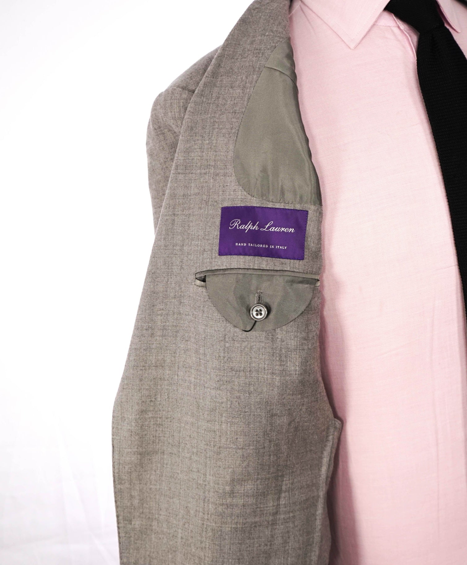 $4,495 RALPH LAUREN PURPLE LABEL - Gray Wool/Cashmere Suit - 38R