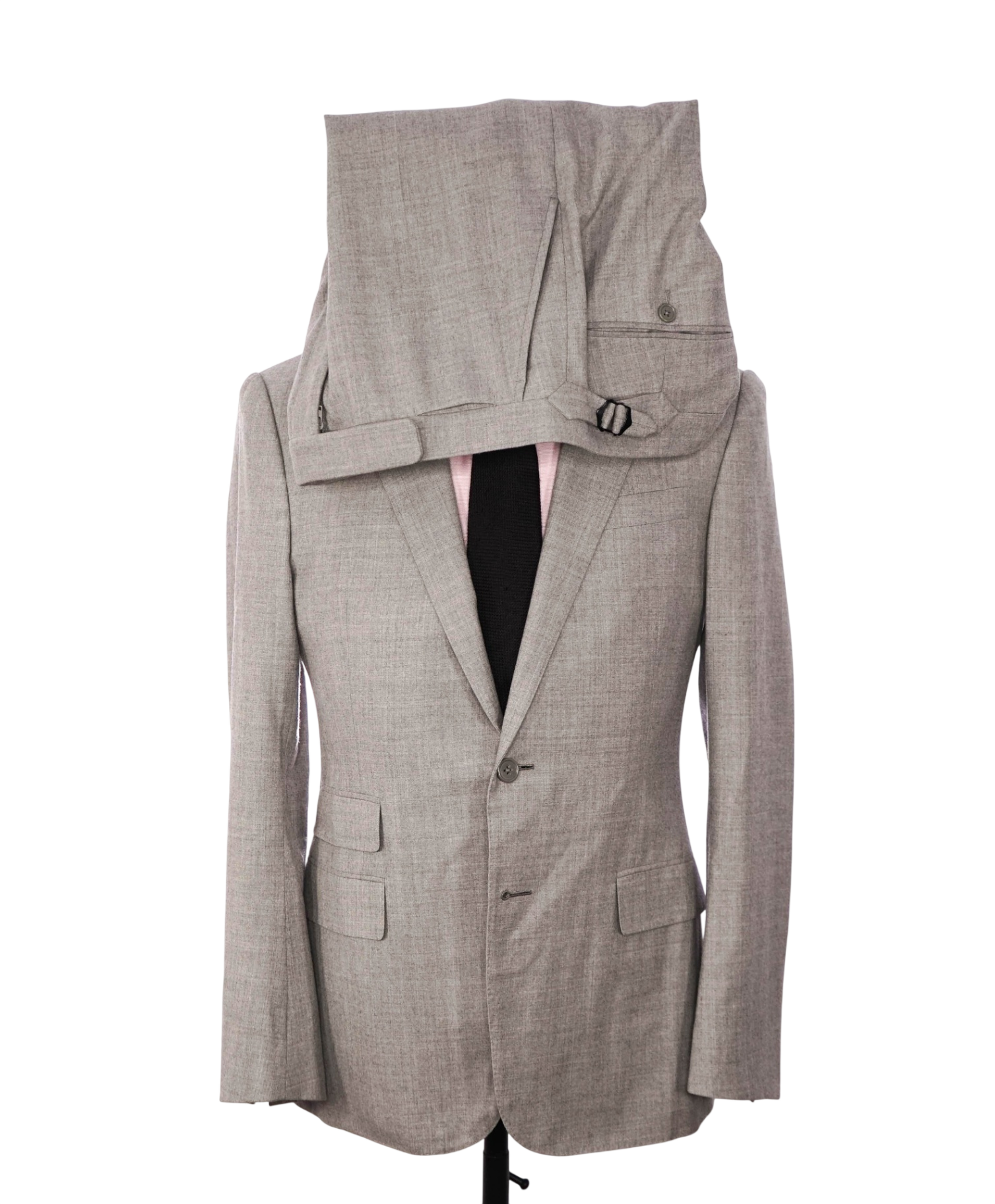 $4,495 RALPH LAUREN PURPLE LABEL - Gray Wool/Cashmere Suit - 38R
