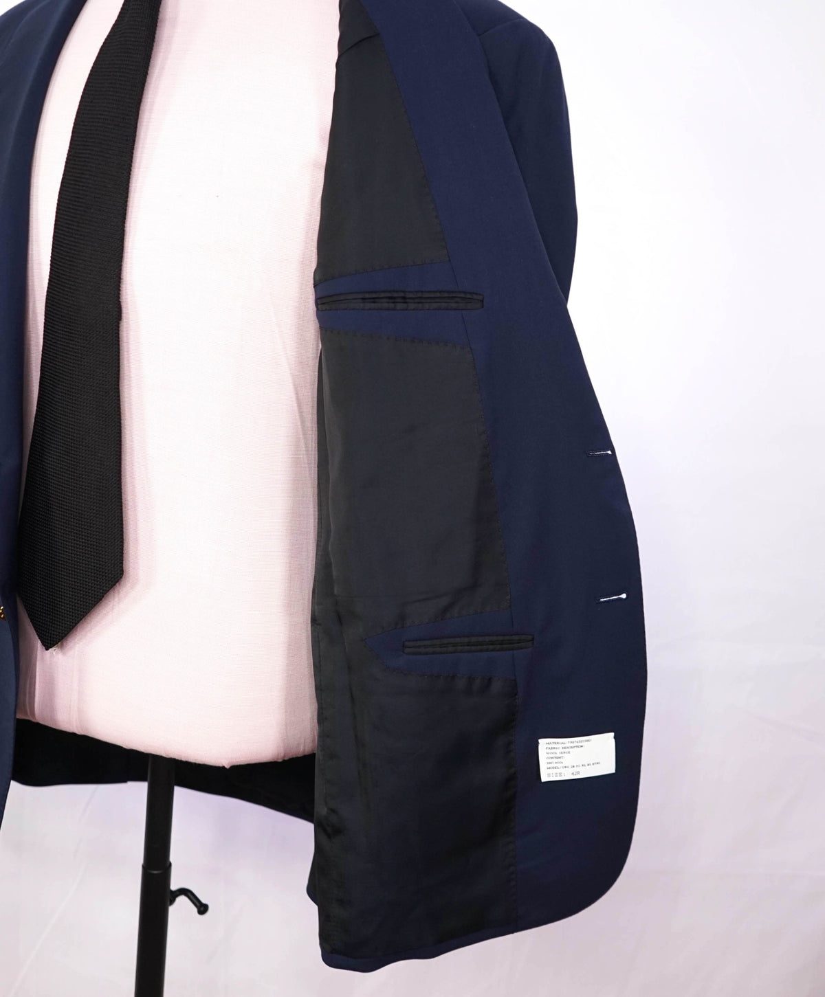 $2,495 RALPH LAUREN PURPLE LABEL - "GREGORY" Navy SERGE Blazer - 42R