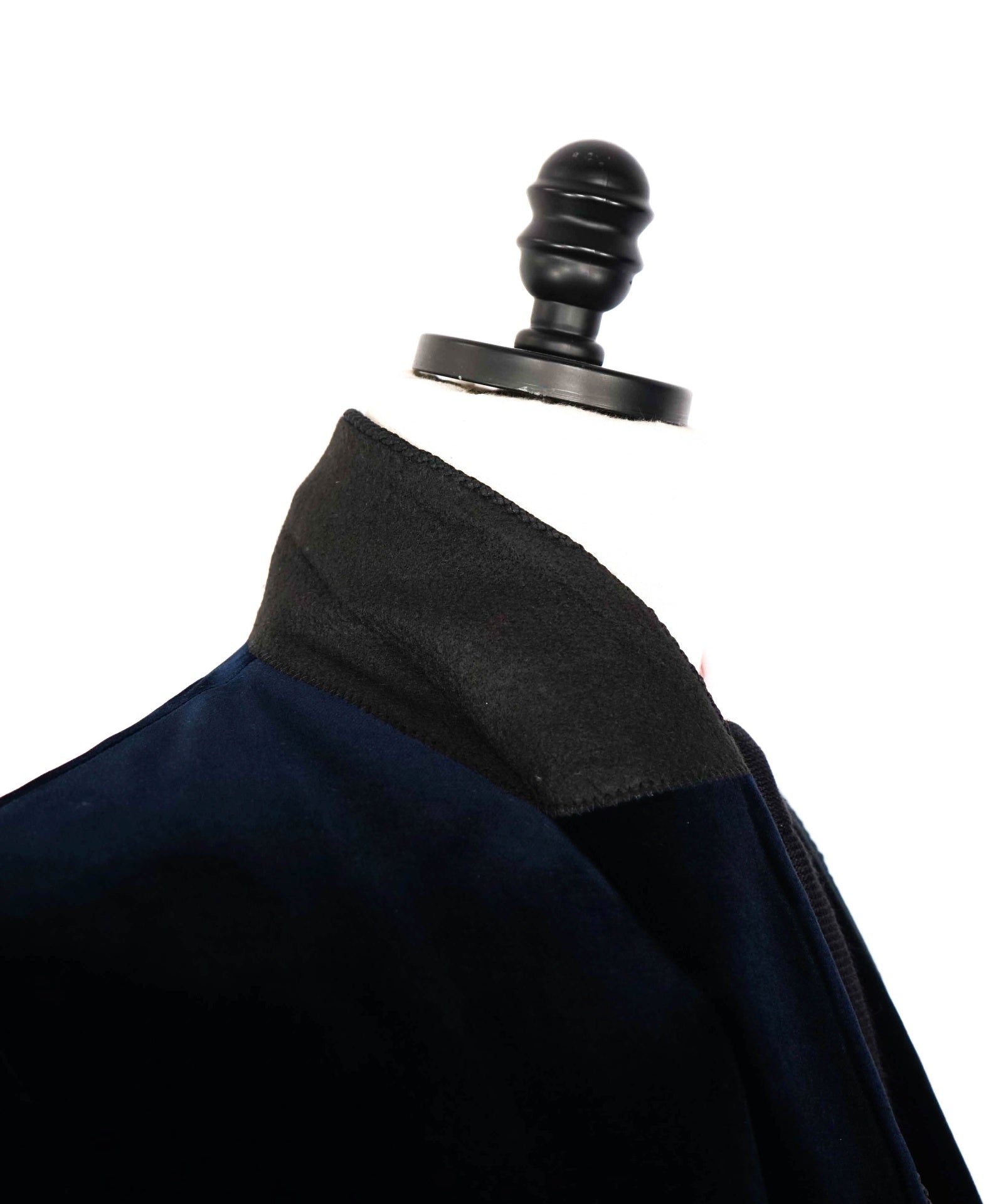 $1,712 FAVOURBROOK - Navy Velvet Double Breasted Smoking Jacket - 50 US