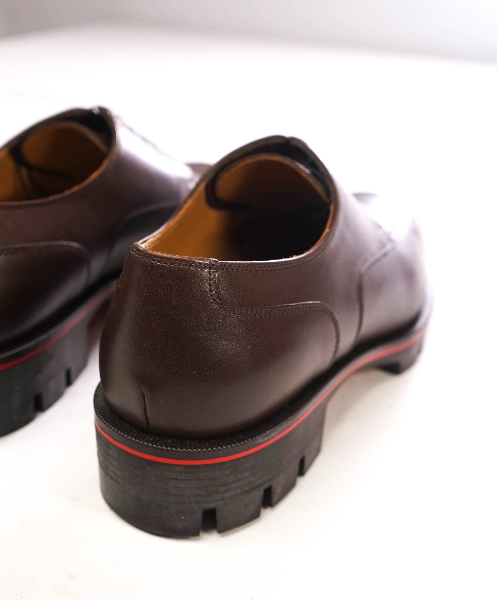 $1,190 LOUBOUTIN - Brown Lug Sole *DAVISOL* Derby - US 8 (41EU)