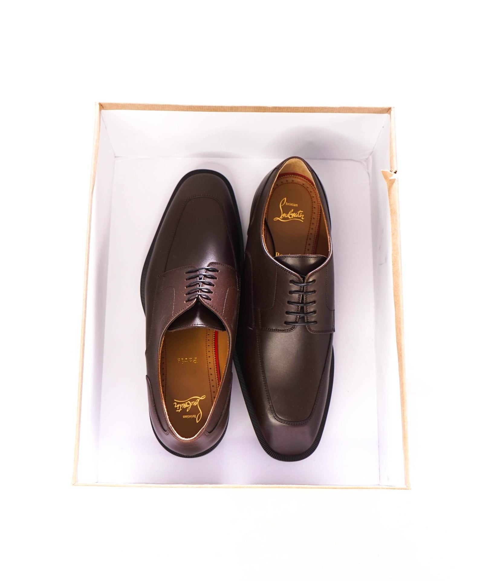 $1,190 LOUBOUTIN - Brown Lug Sole *DAVISOL* Derby - US 10.5 (43.5EU)