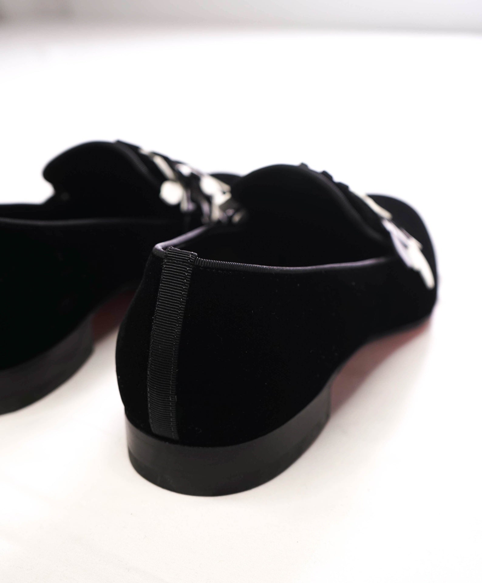 $1,050 LOUBOUTIN - Velvet "DANDELION PETUNIA" Lmtd Edition Loafers - US 9 (42EU)