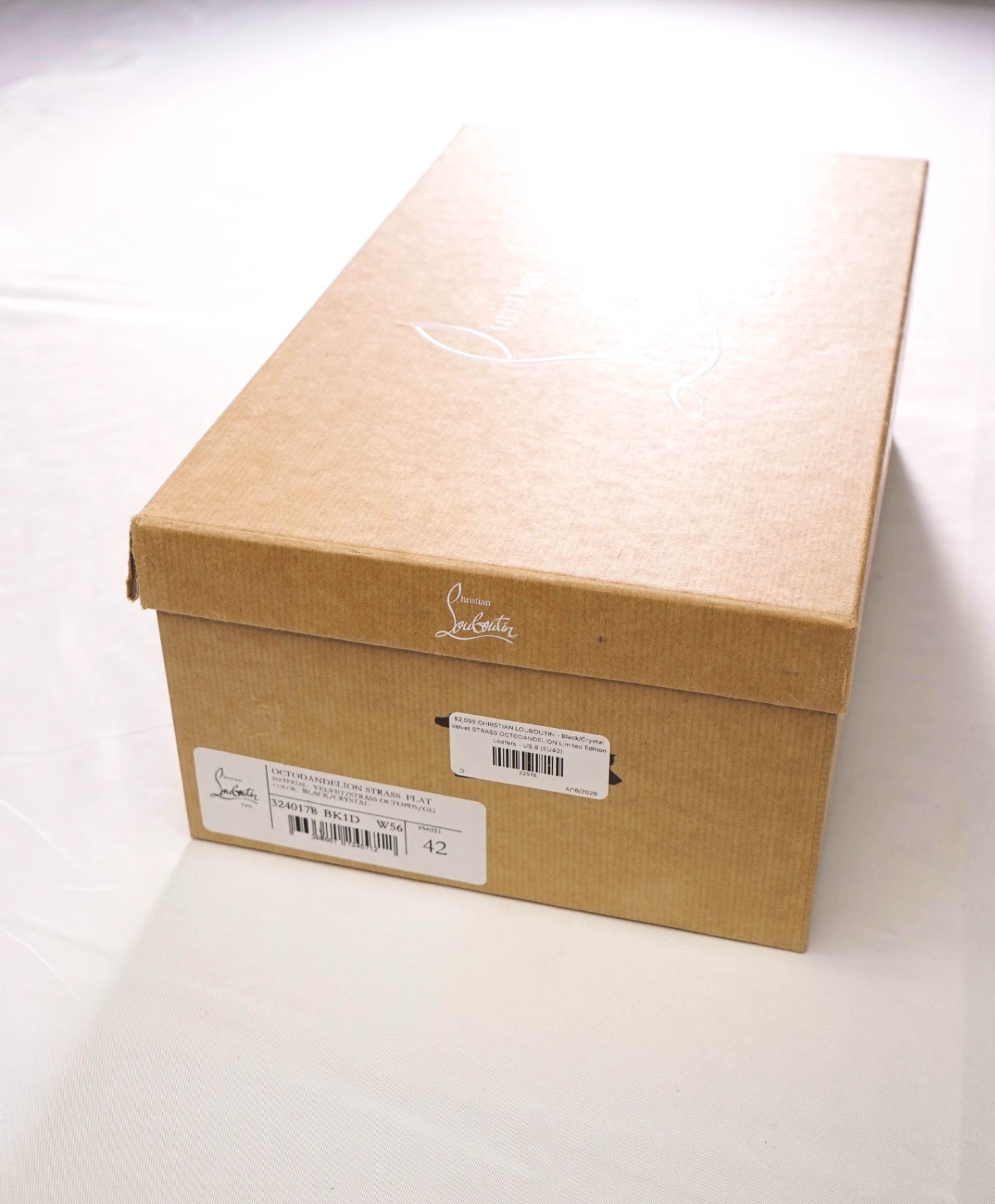 $2,095 LOUBOUTIN - Black STRASS OCTODANDELION Lmtd Edition Loafers - US 9 (EU42)