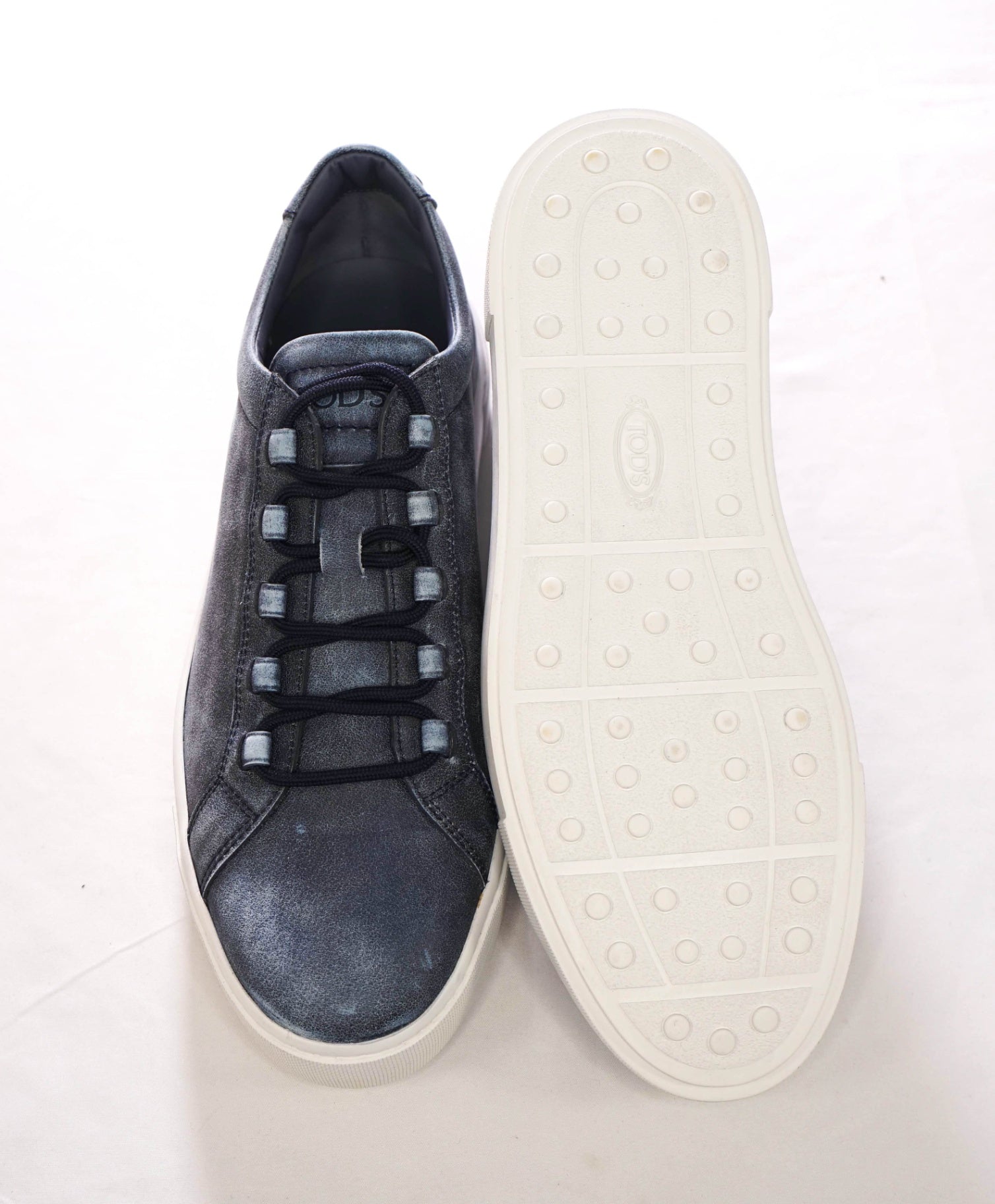 $750 TOD'S - Blue Suede Sneakers - US 8.5 (UK7.5)
