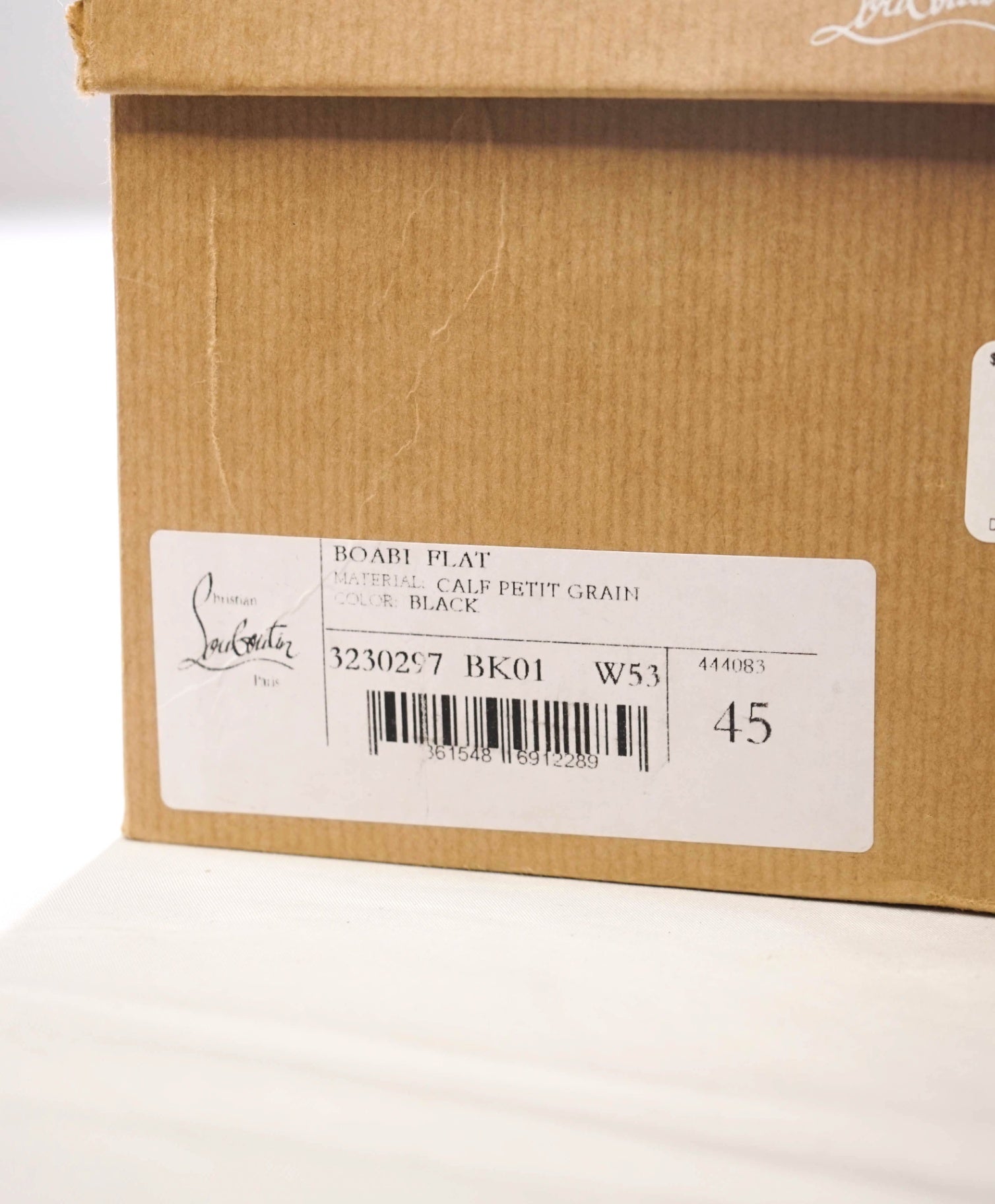 $1,145 LOUBOUTIN - Black Pebble Leather "BOABI" Oxfords - US 12 (45EU)
