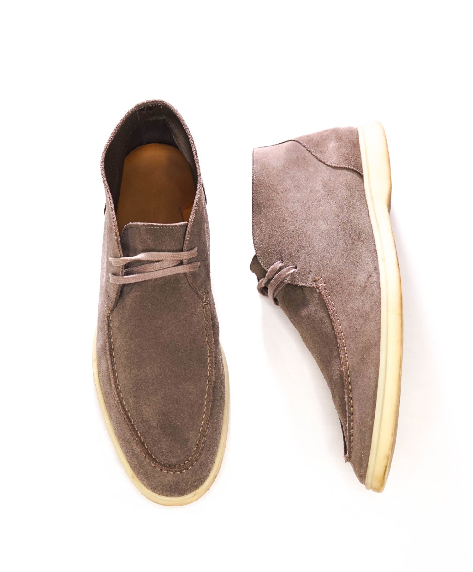 $280 SUITSUPPLY - Summer Walk Gray Suede Chukka Boots - US 11 (44EU)