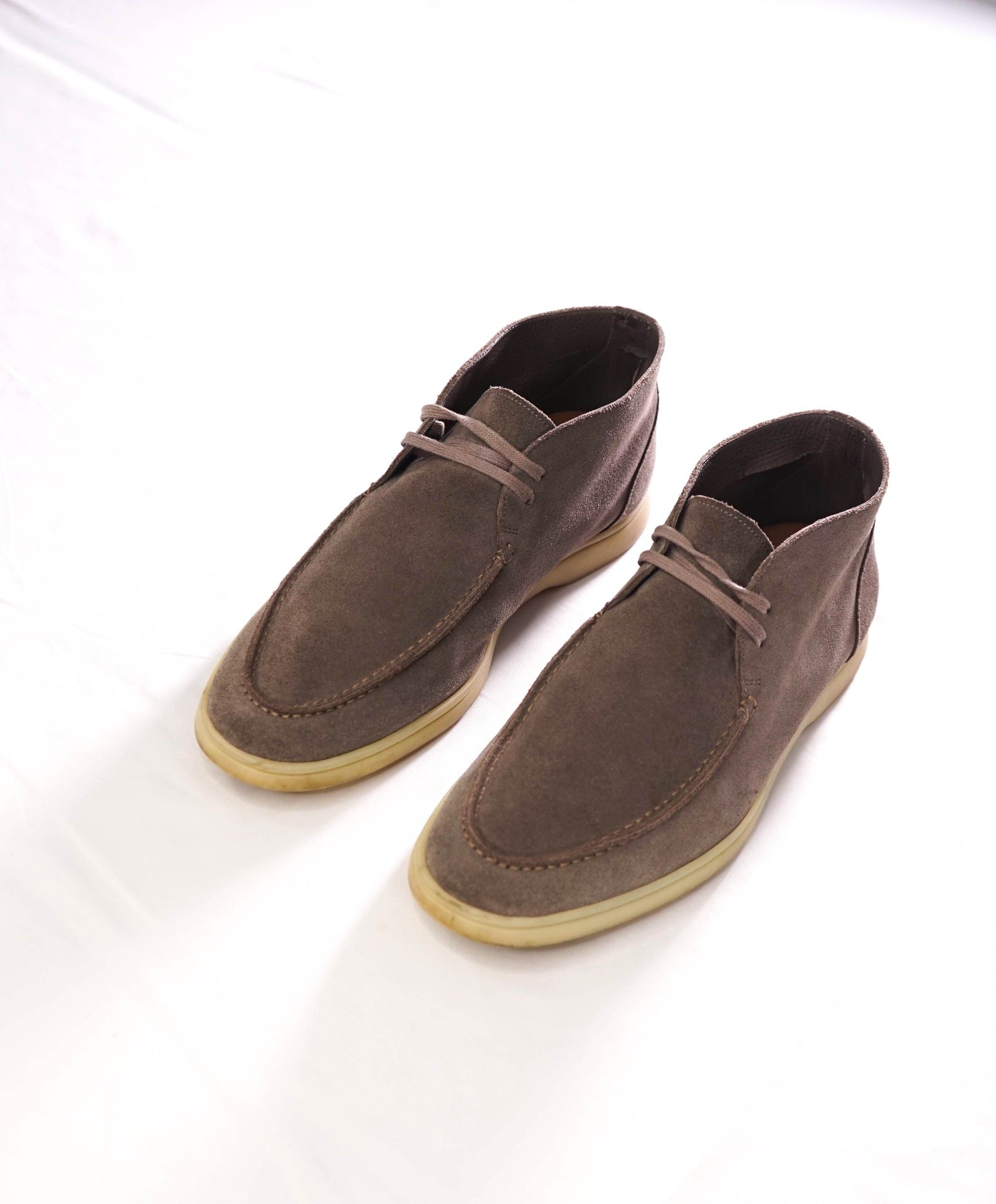 $280 SUITSUPPLY - Summer Walk Gray Suede Chukka Boots - US 11 (44EU)