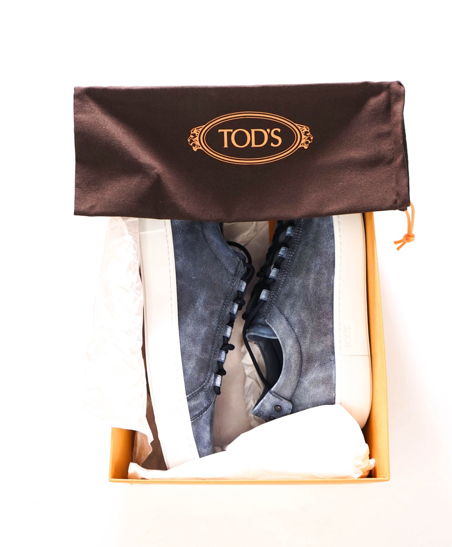 $750 TOD'S - Blue Suede Sneakers - US 8.5 (UK7.5)