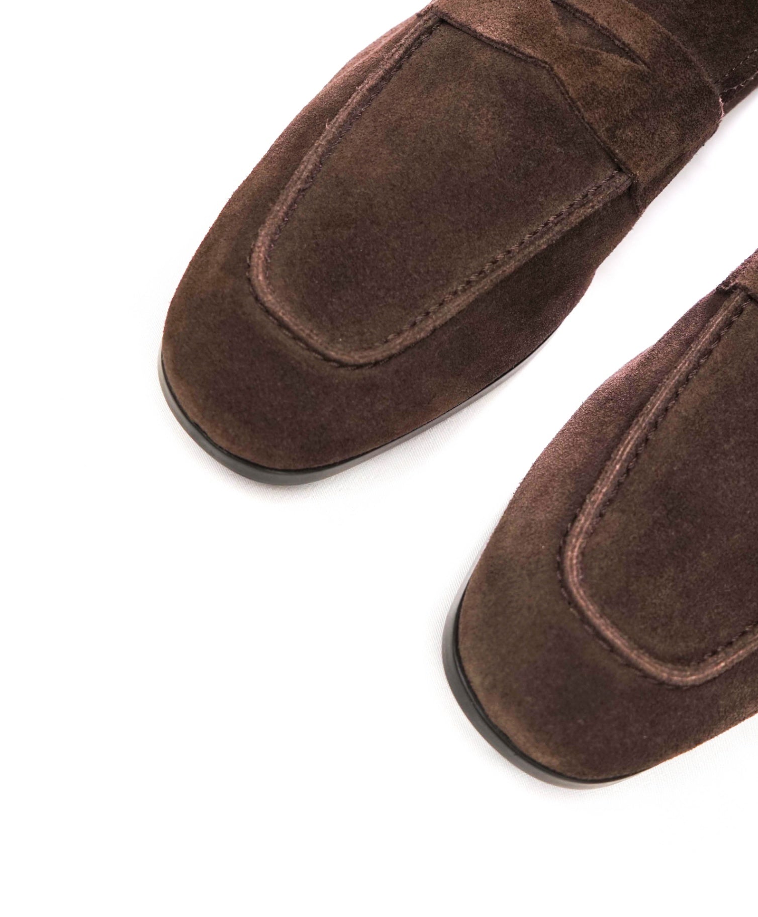 $1,350 TOM FORD - Brown Suede Penny Loafers - US 10 (9UK)