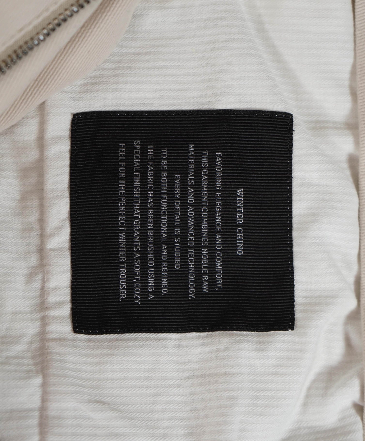 $760 ZEGNA - Beige Cotton "ZIPPER ANKLE" Winter Pleated Chinos - 37W