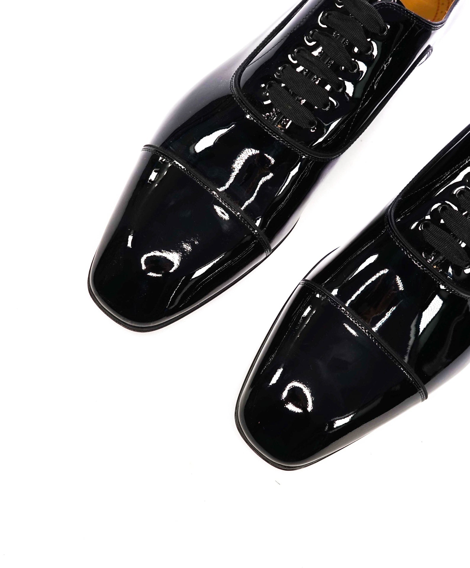 $1,295 LOUBOUTIN - Black Patent "GREGGYROCKS" Oxfords - US 12.5 (45.5EU)