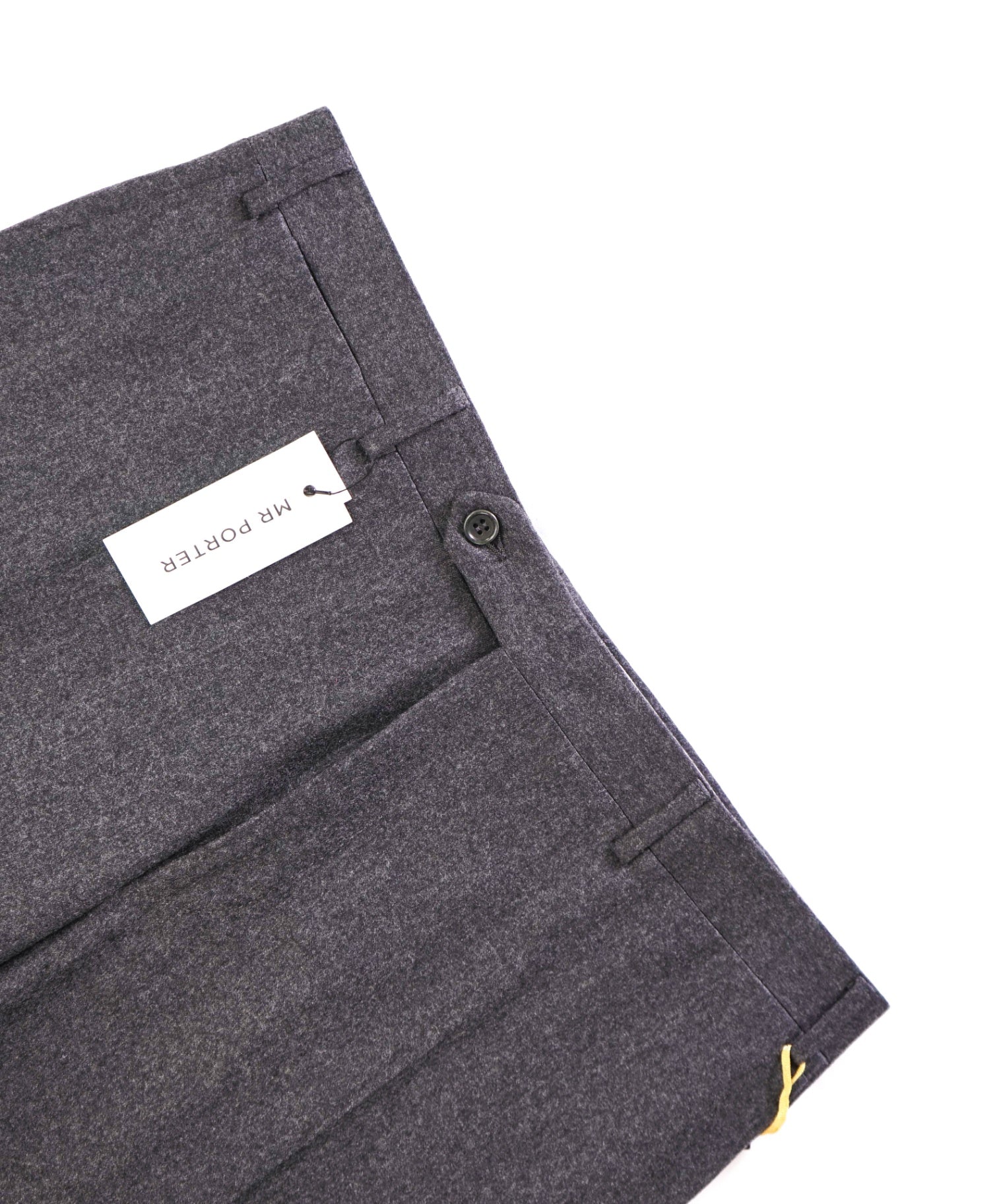 $625 CANALI - Gray Flannel Wool Pants - 36W
