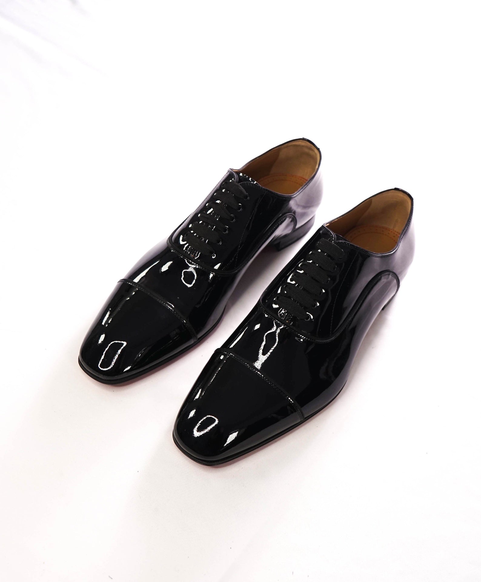 $1,295 LOUBOUTIN - Black Patent "GREGGYROCKS" Oxfords - US 12.5 (45.5EU)