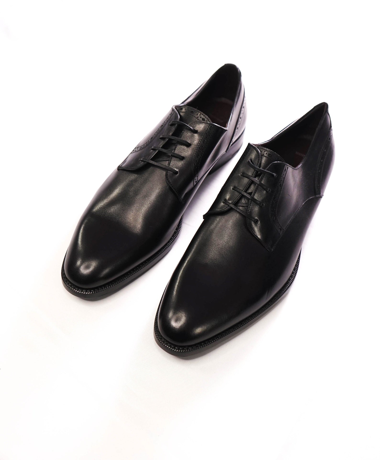 $1,150 ZEGNA - Black Leather Derby - US 12 (11UK)