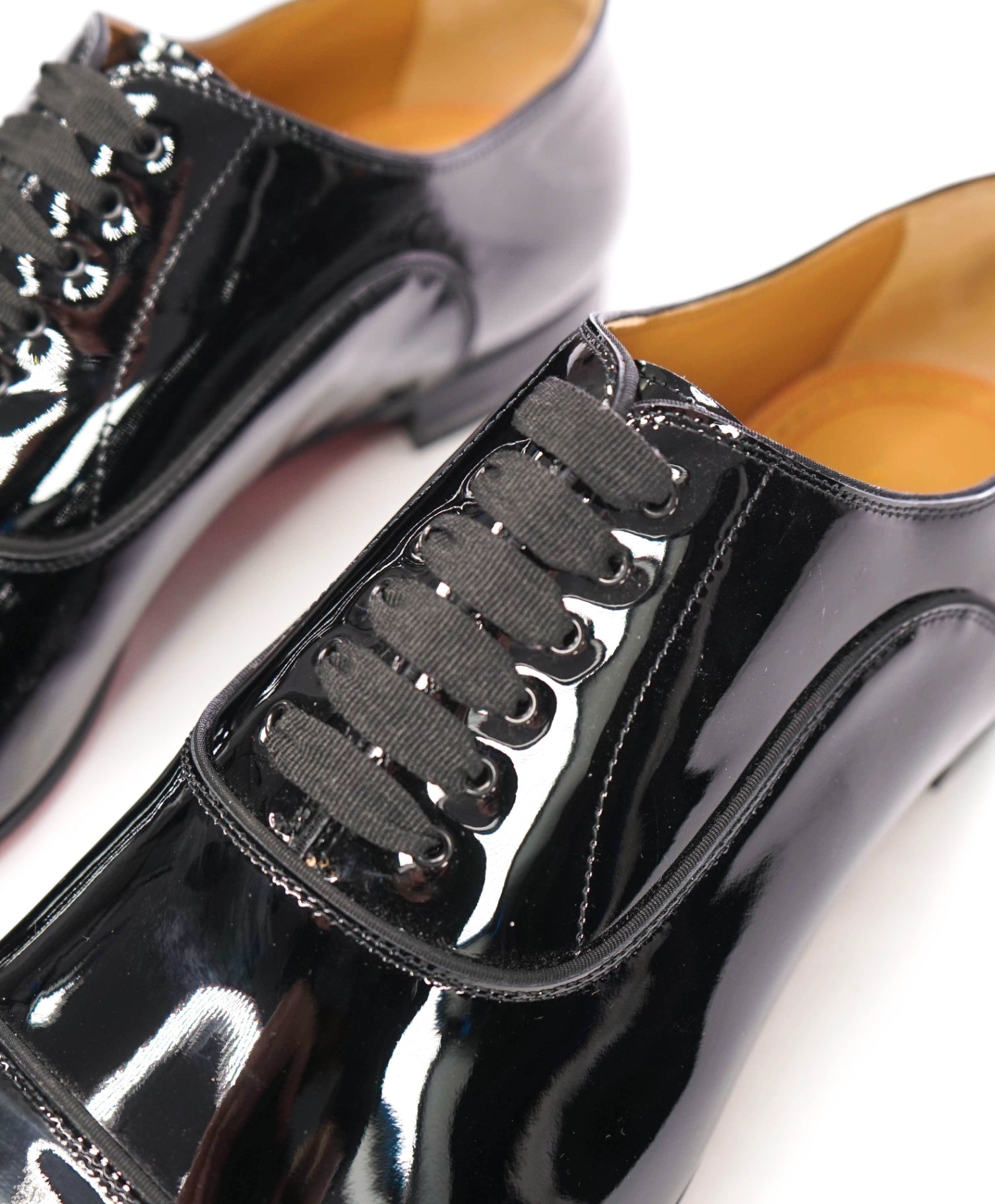 $1,295 LOUBOUTIN - Black Patent "GREGGYROCKS" Oxfords - US 12.5 (45.5EU)