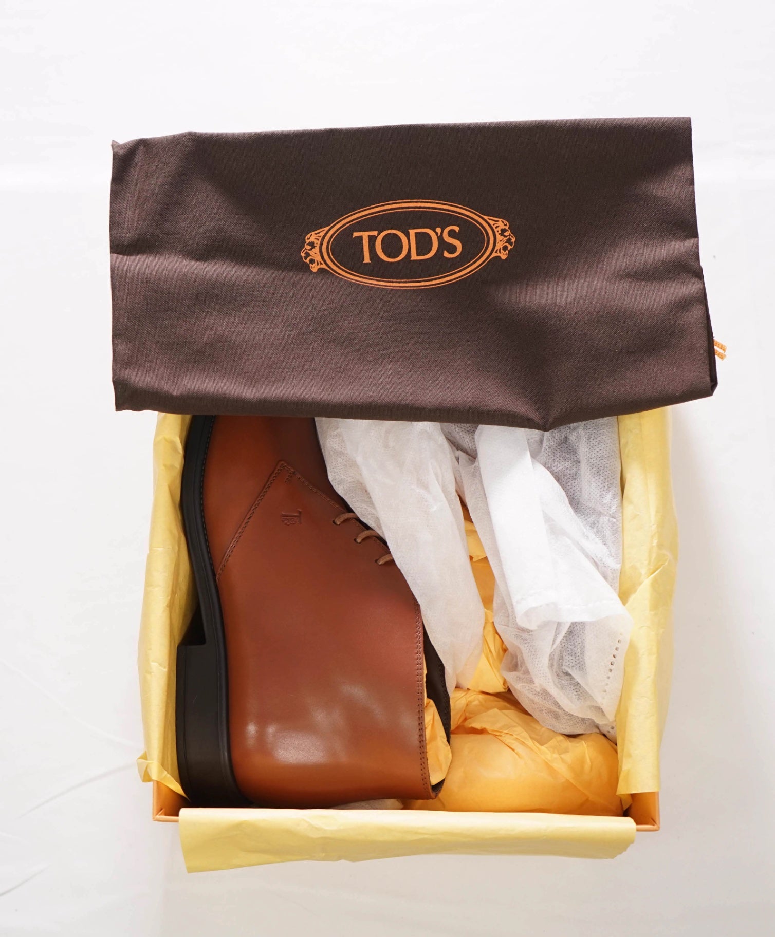 $825 TOD'S - Brown Leather Chukka Boots - US 8.5 (7.5UK)