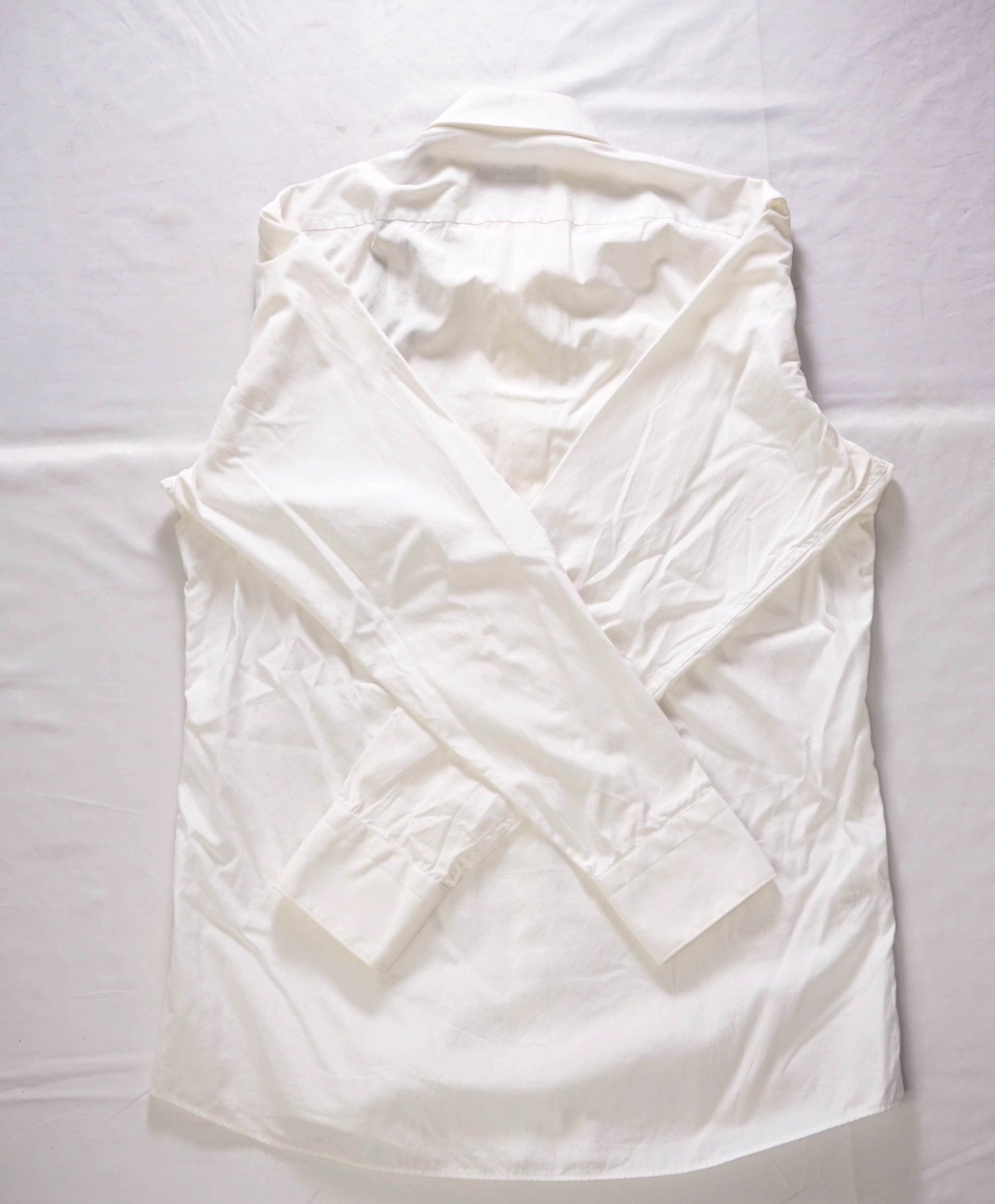 $160 BOSS - White Cotton Regular Fit Poplin Shirt - 15 / 32