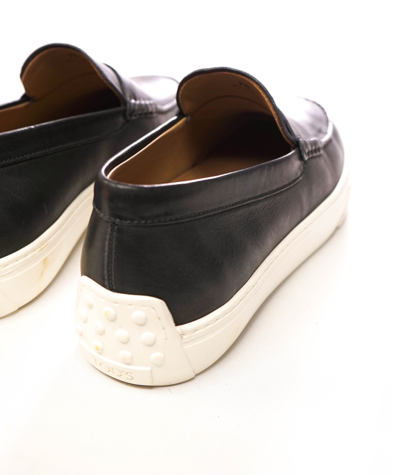 $975 TOD'S - Gray Leather Penny Loafers - US 8.5 (7.5UK)