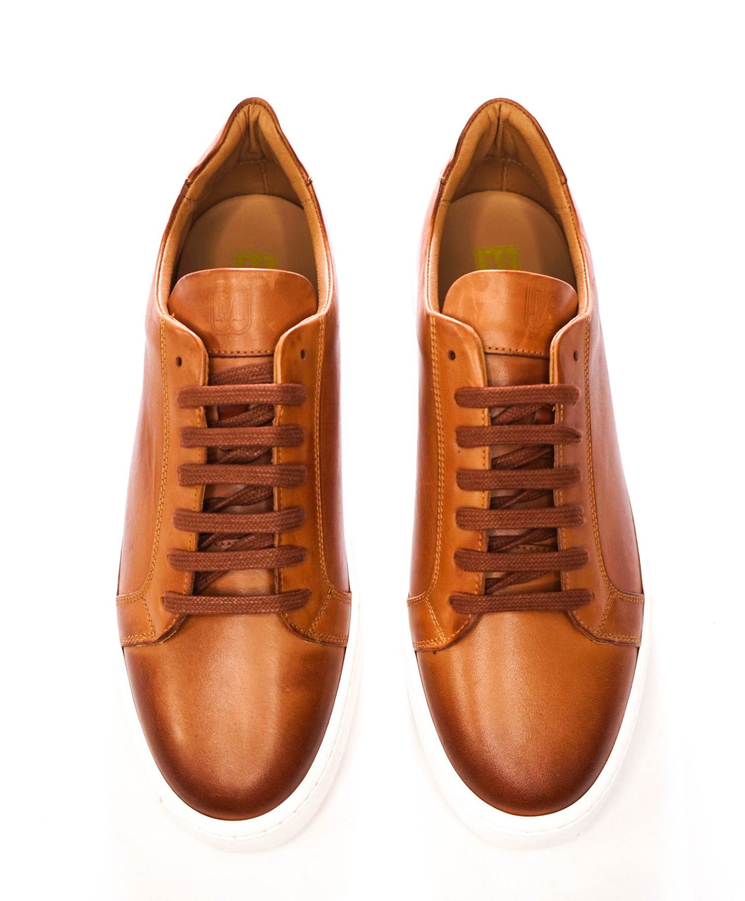 $299 BRUNOMAGLI - Brown Leather Sneakers - 10