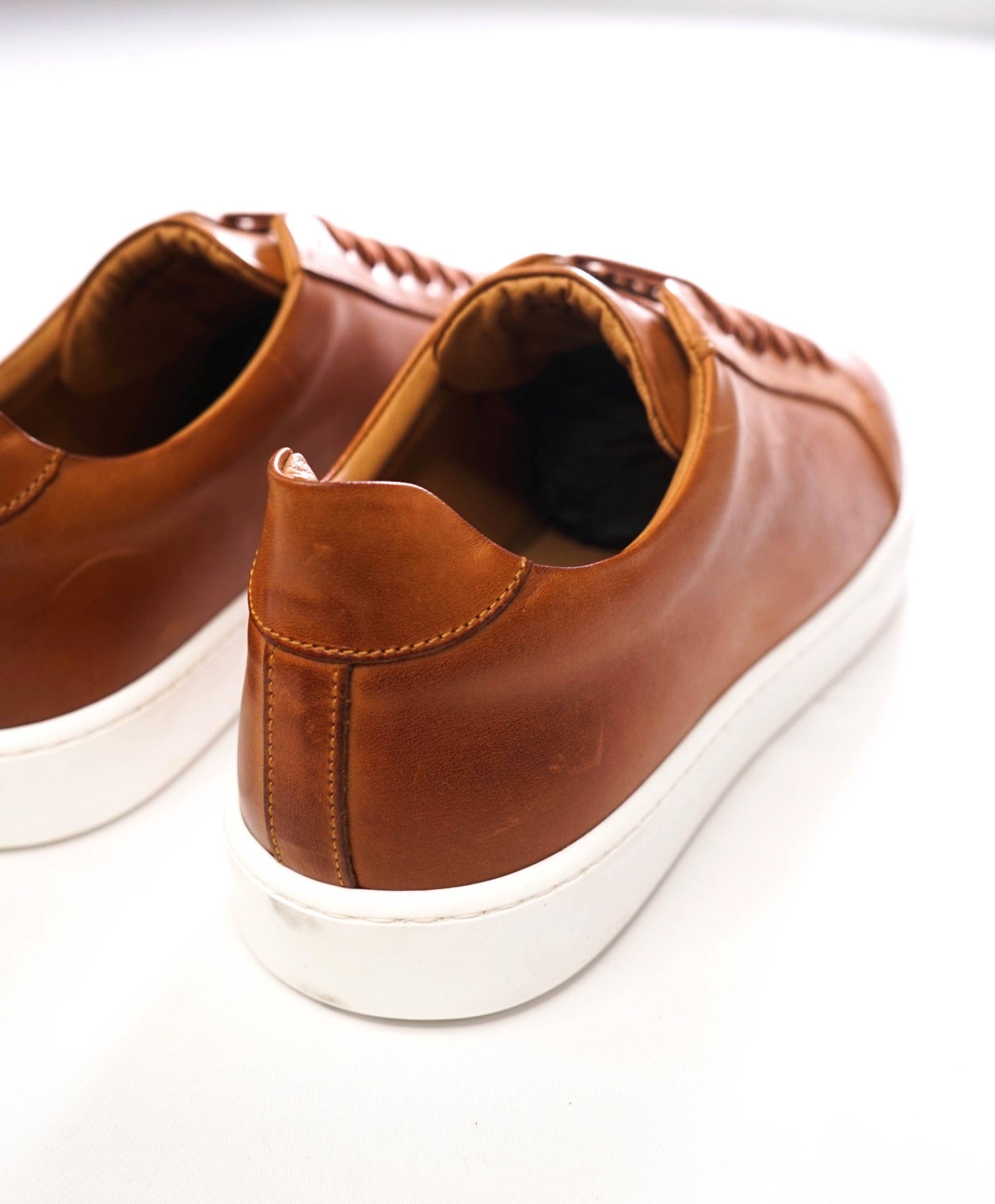 $299 BRUNOMAGLI - Brown Leather Sneakers - 10