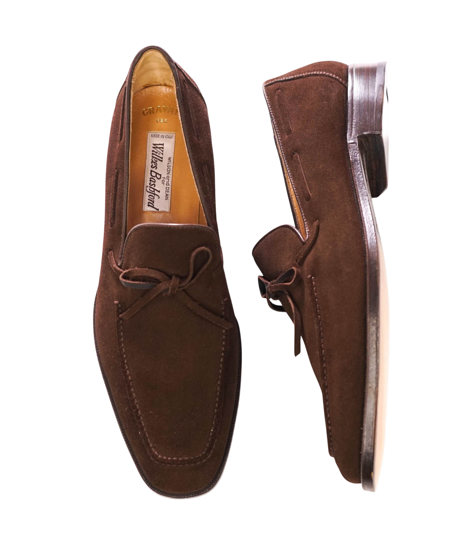 $750 GRAVATI - Brown Suede Loafers - 8.5 M