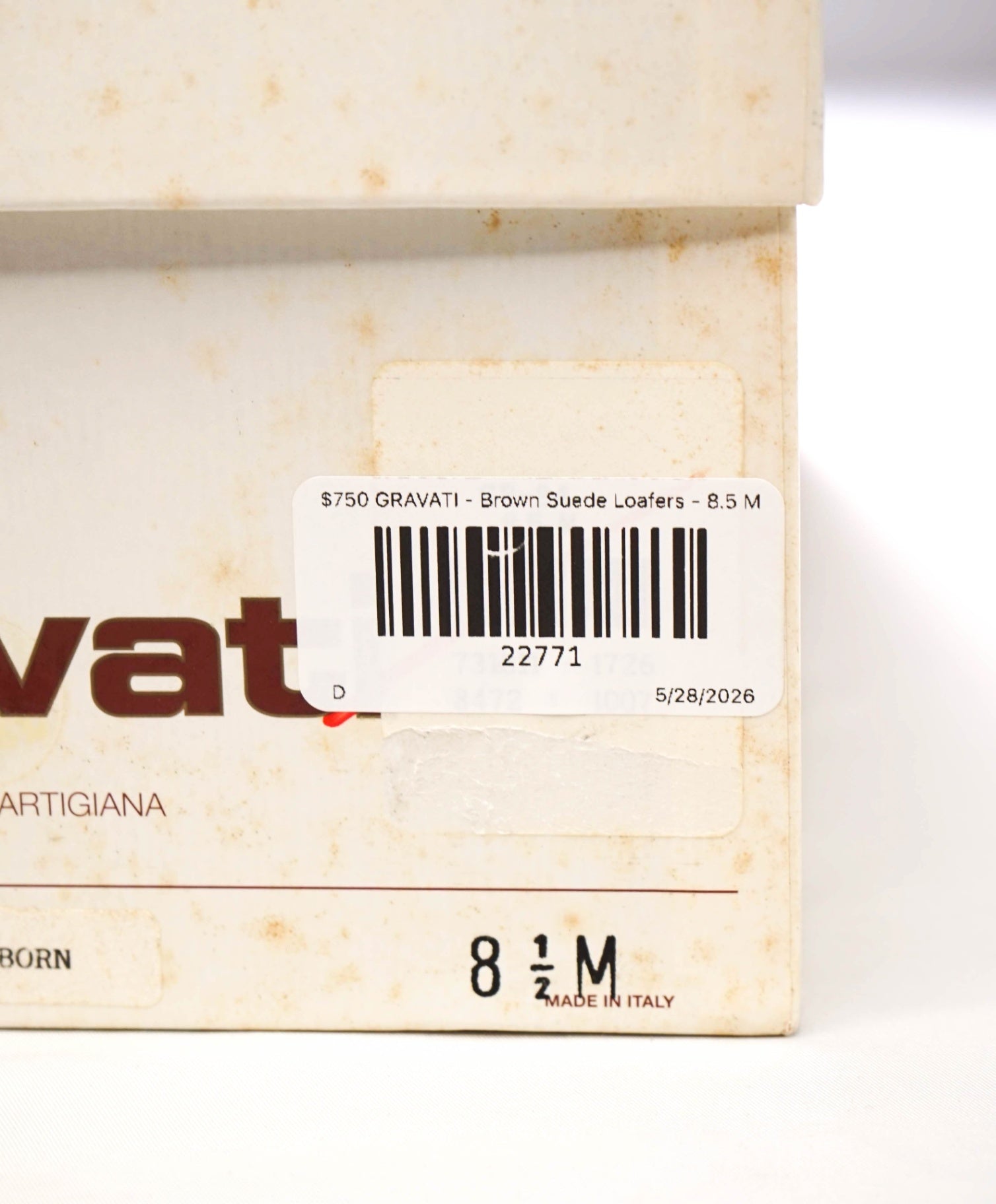 $750 GRAVATI - Brown Suede Loafers - 8.5 M