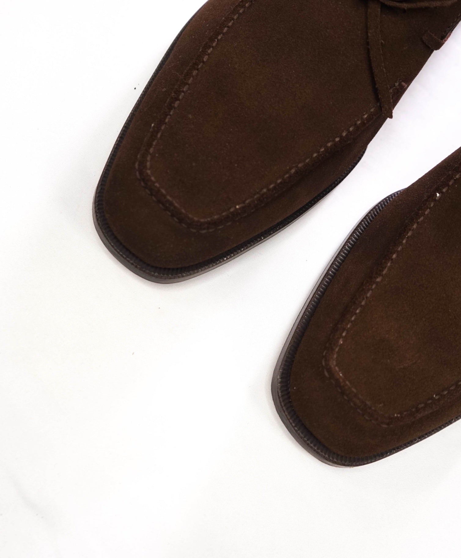 $750 GRAVATI - Brown Suede Loafers - 8.5 M