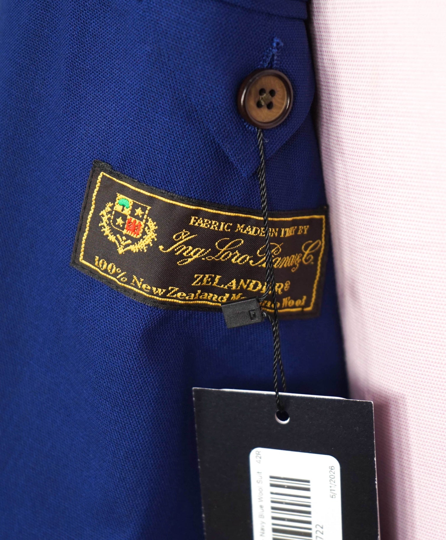 $2,195 LORO PIANA For NEIMAN- Coablt Blue Wool Suit - 42R